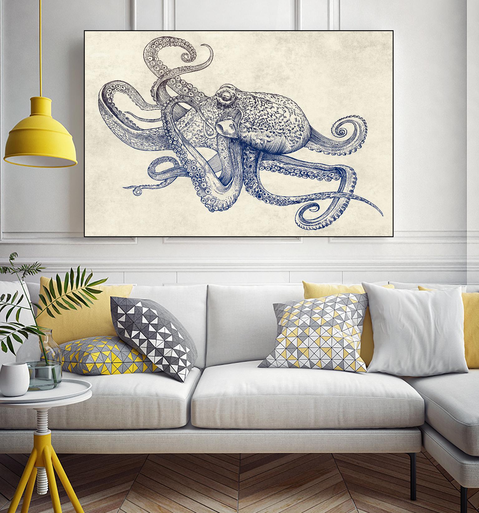 Octoflow by Rachel Caldwell on GIANT ART - multicolor urban/pop surrealism; animals