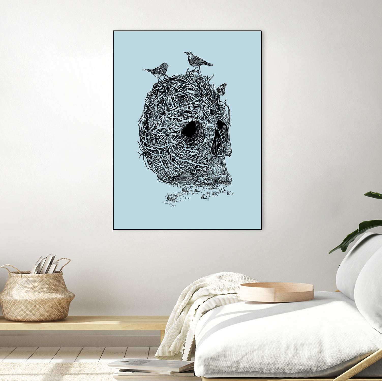 Skull Nest by Rachel Caldwell on GIANT ART - multicolor urban/pop surrealism; animals