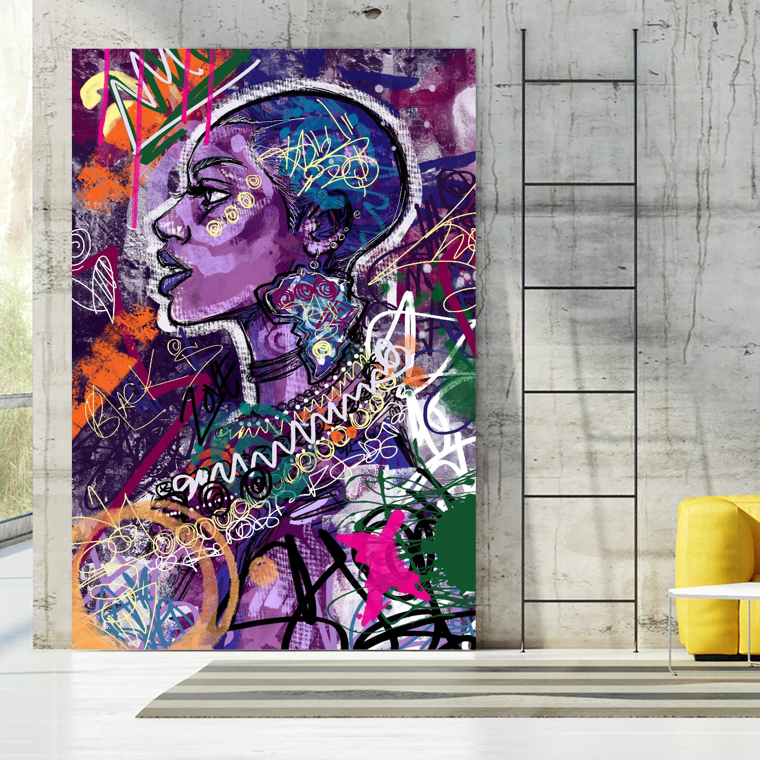 Sea Start by A. Vega on GIANT ART - orange bathroom