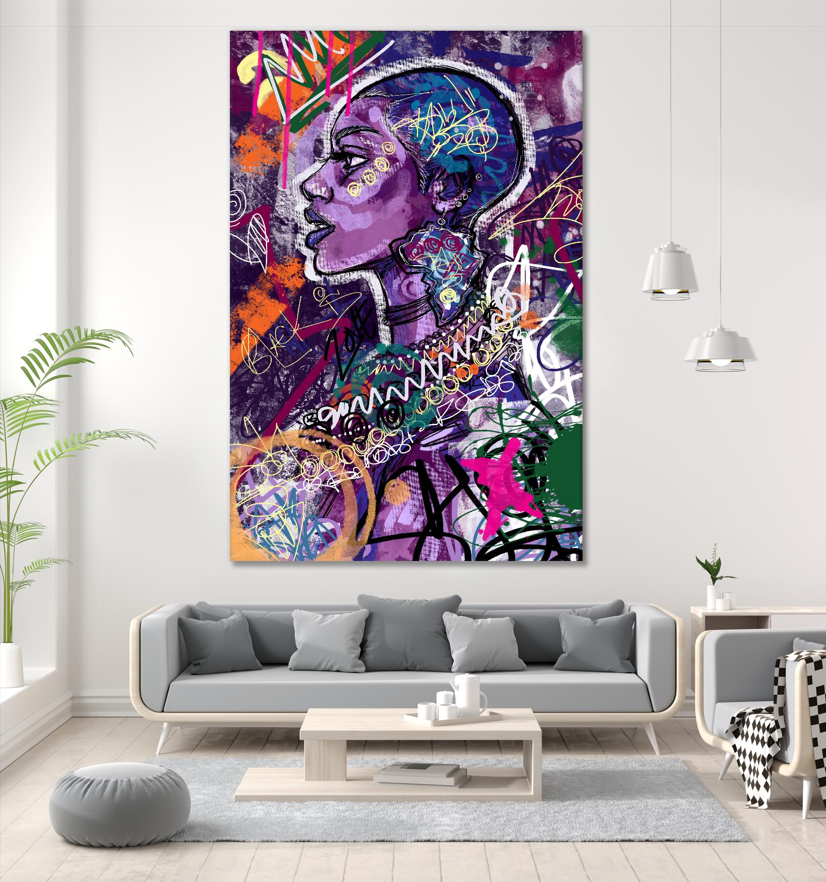 Sea Start by A. Vega on GIANT ART - orange bathroom