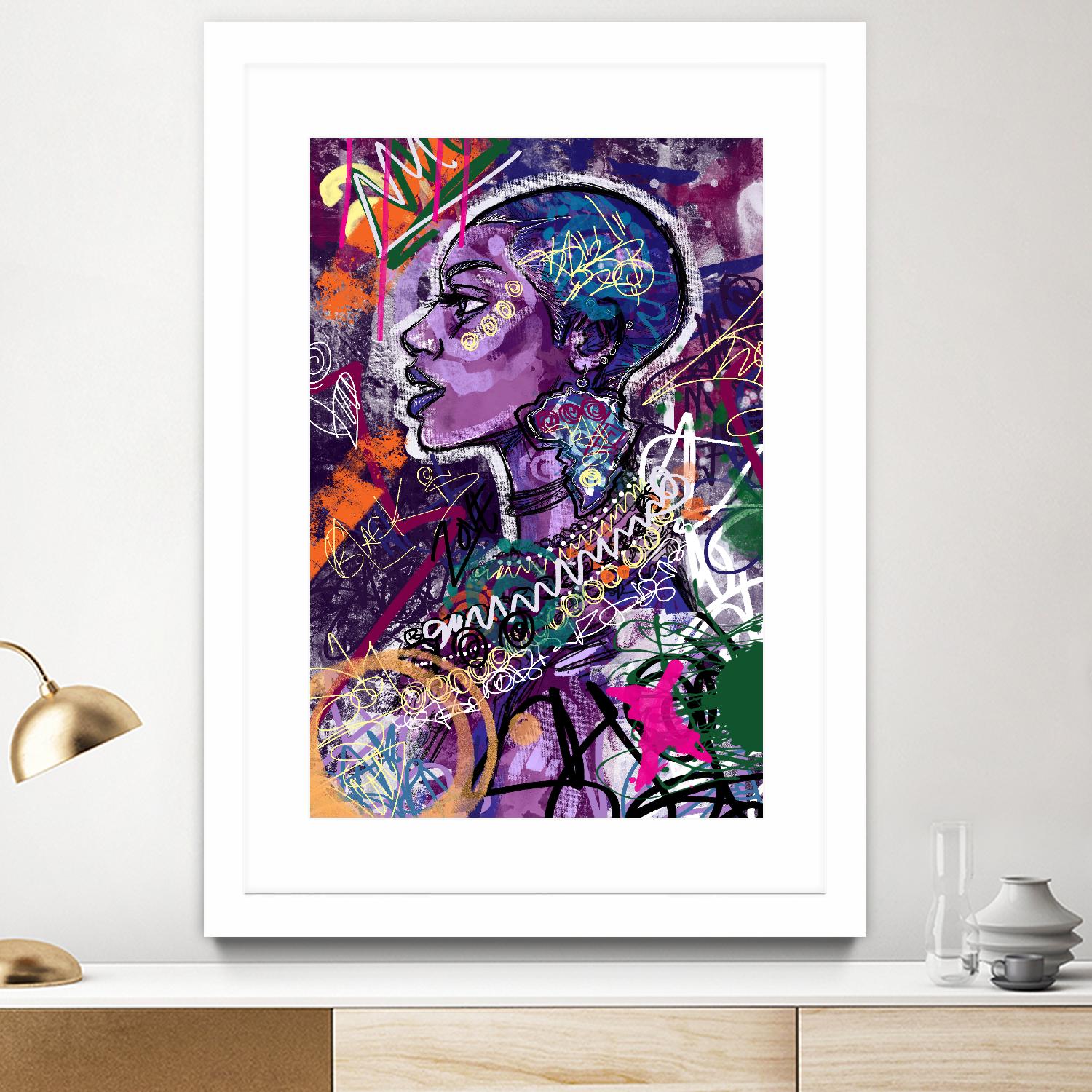 Sea Start by A. Vega on GIANT ART - orange bathroom