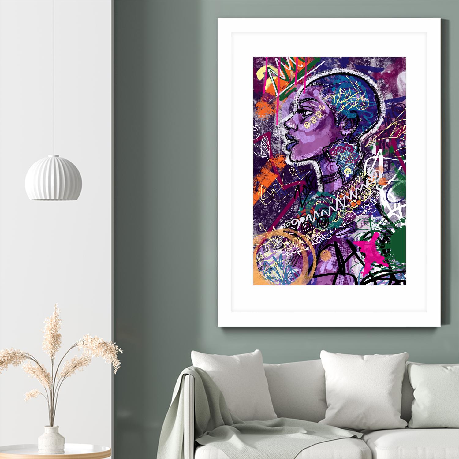 Sea Start by A. Vega on GIANT ART - orange bathroom