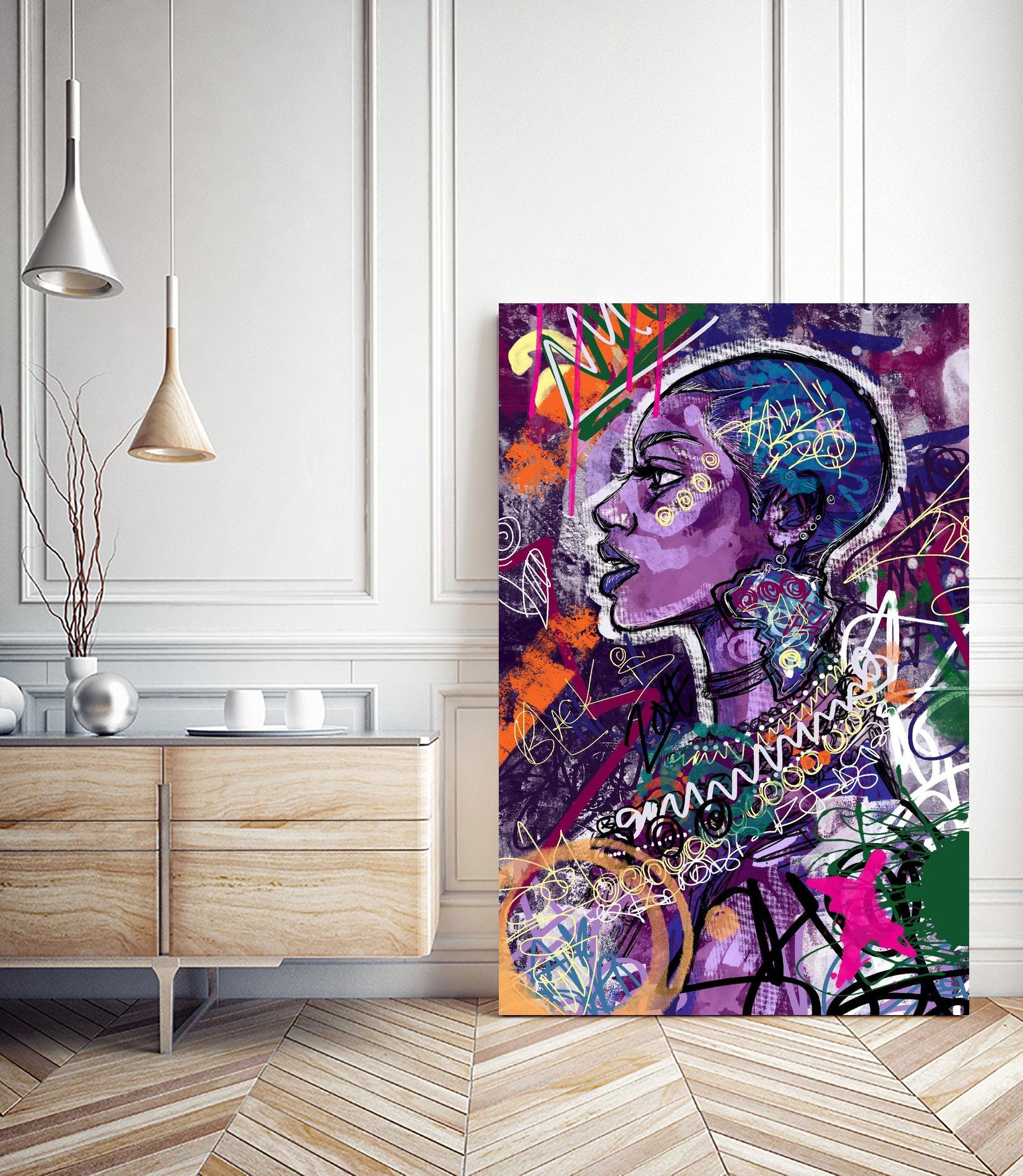 Sea Start by A. Vega on GIANT ART - orange bathroom