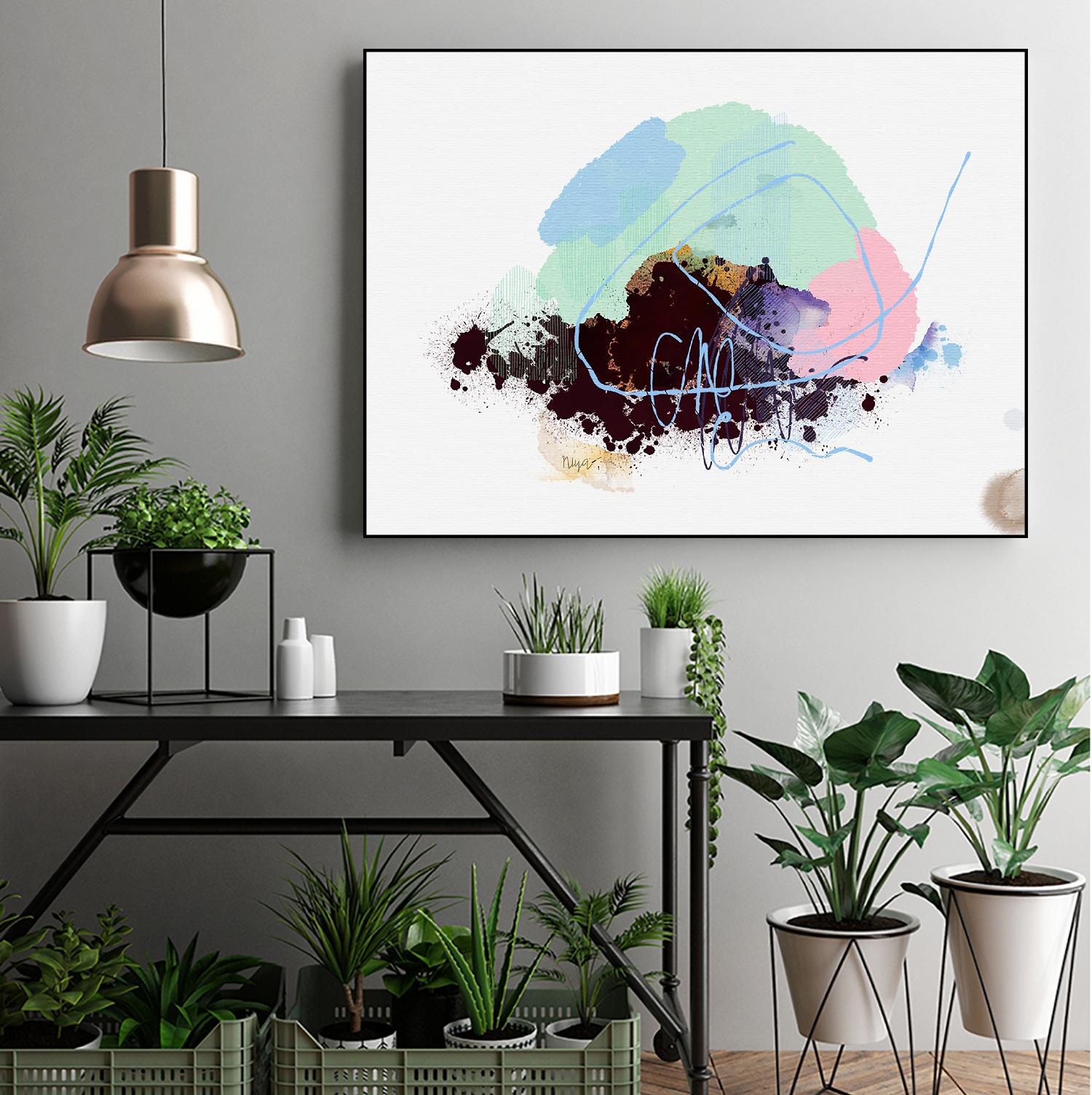 Bouquet Azucenas I by A. Vega on GIANT ART - brown floral