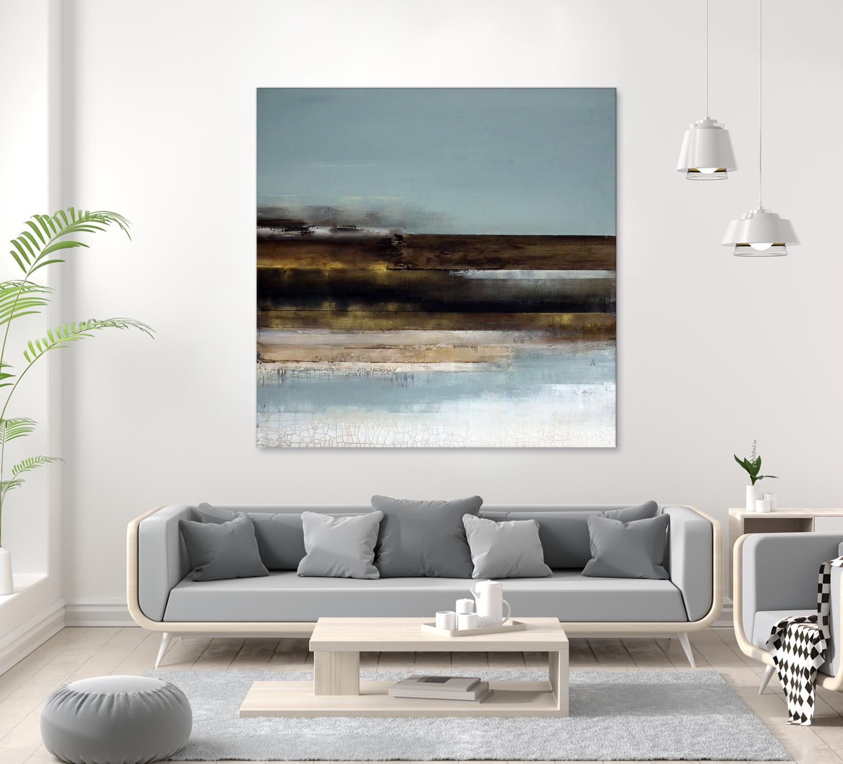 Distant Shore by Susan Cordes on GIANT ART - multi abstracts, contemporary
