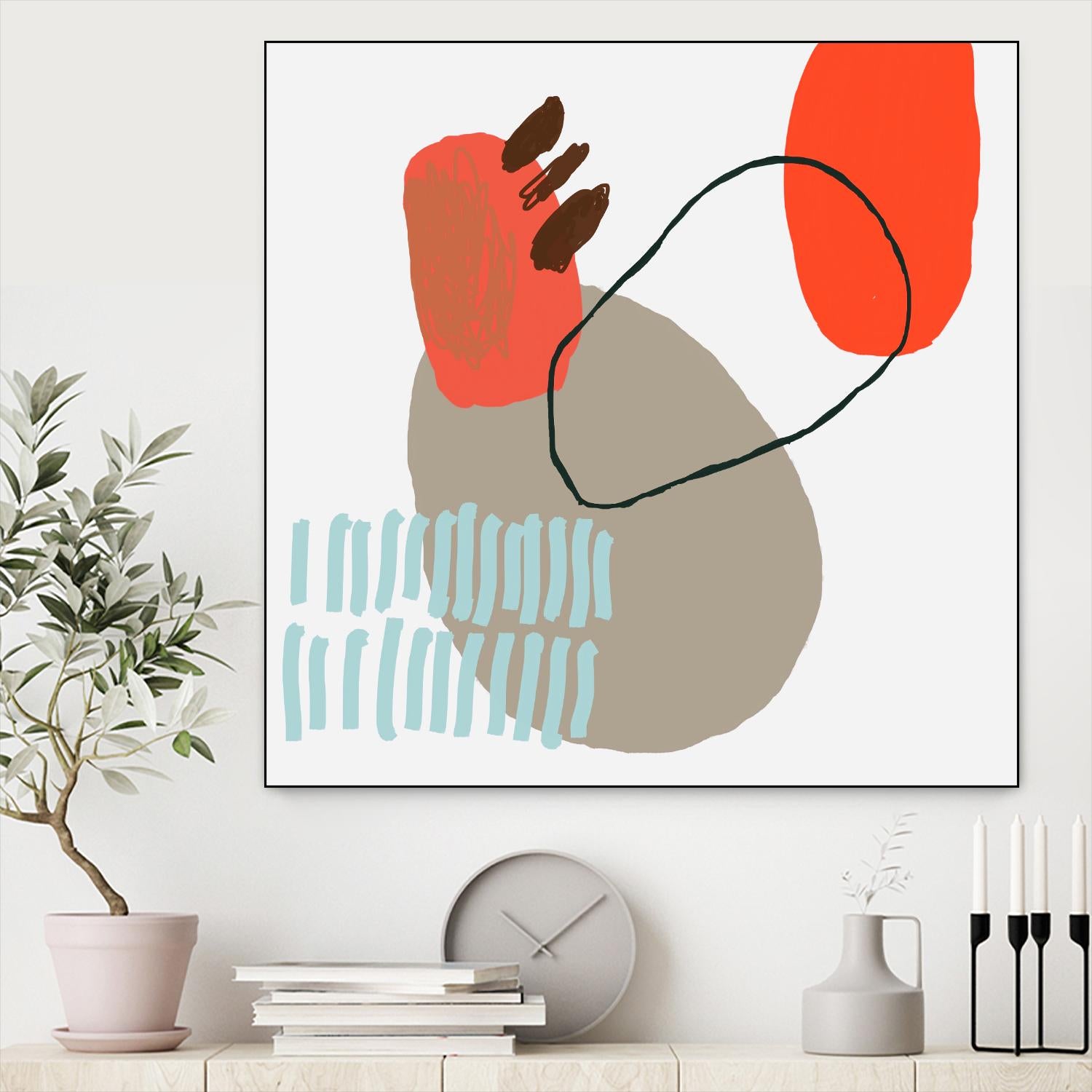 Marking The Days by Niya Christine on GIANT ART - multi abstracts, contemporary, floral/still life