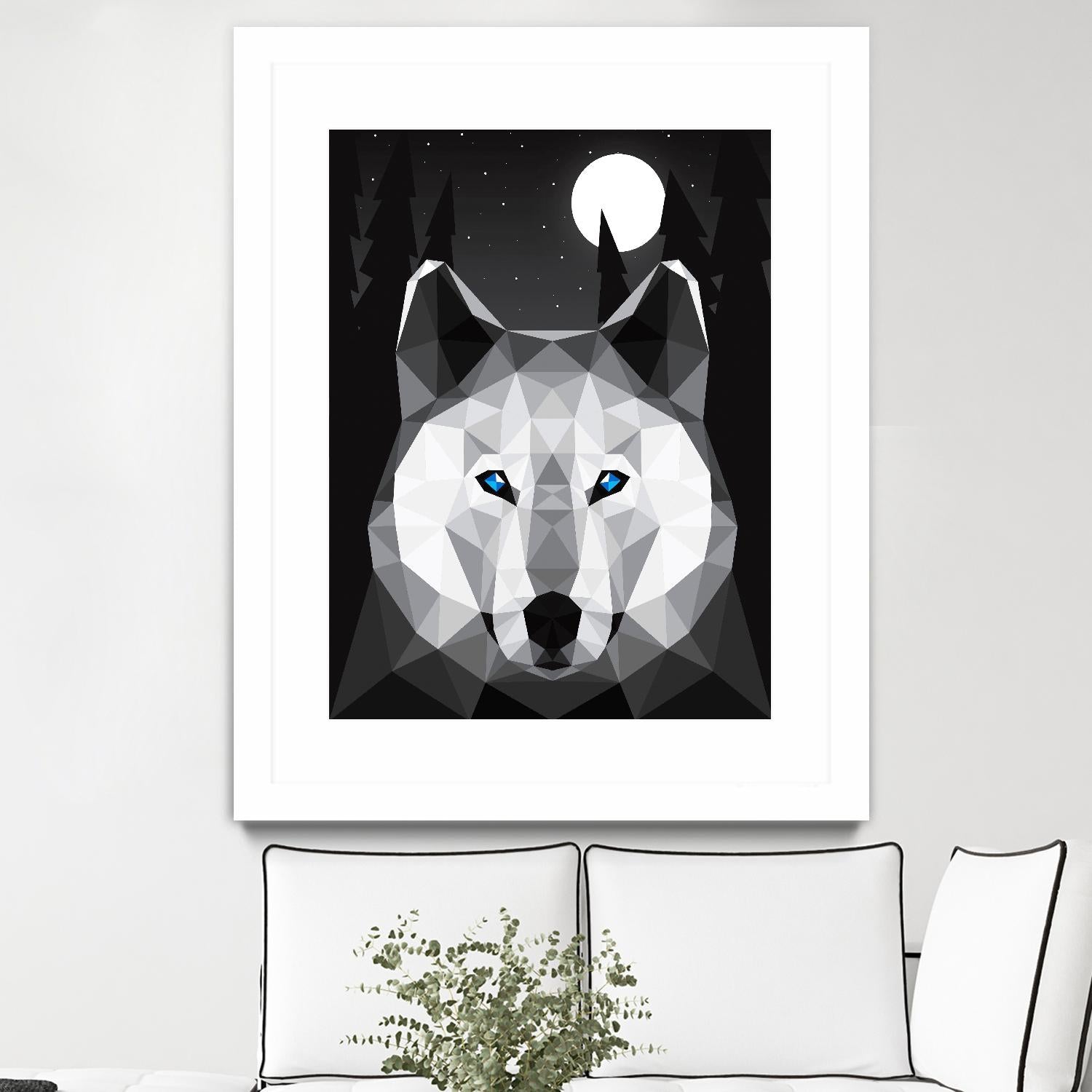 Tundra Wolf by Davies Babies on GIANT ART - multicolor animals; contemporary