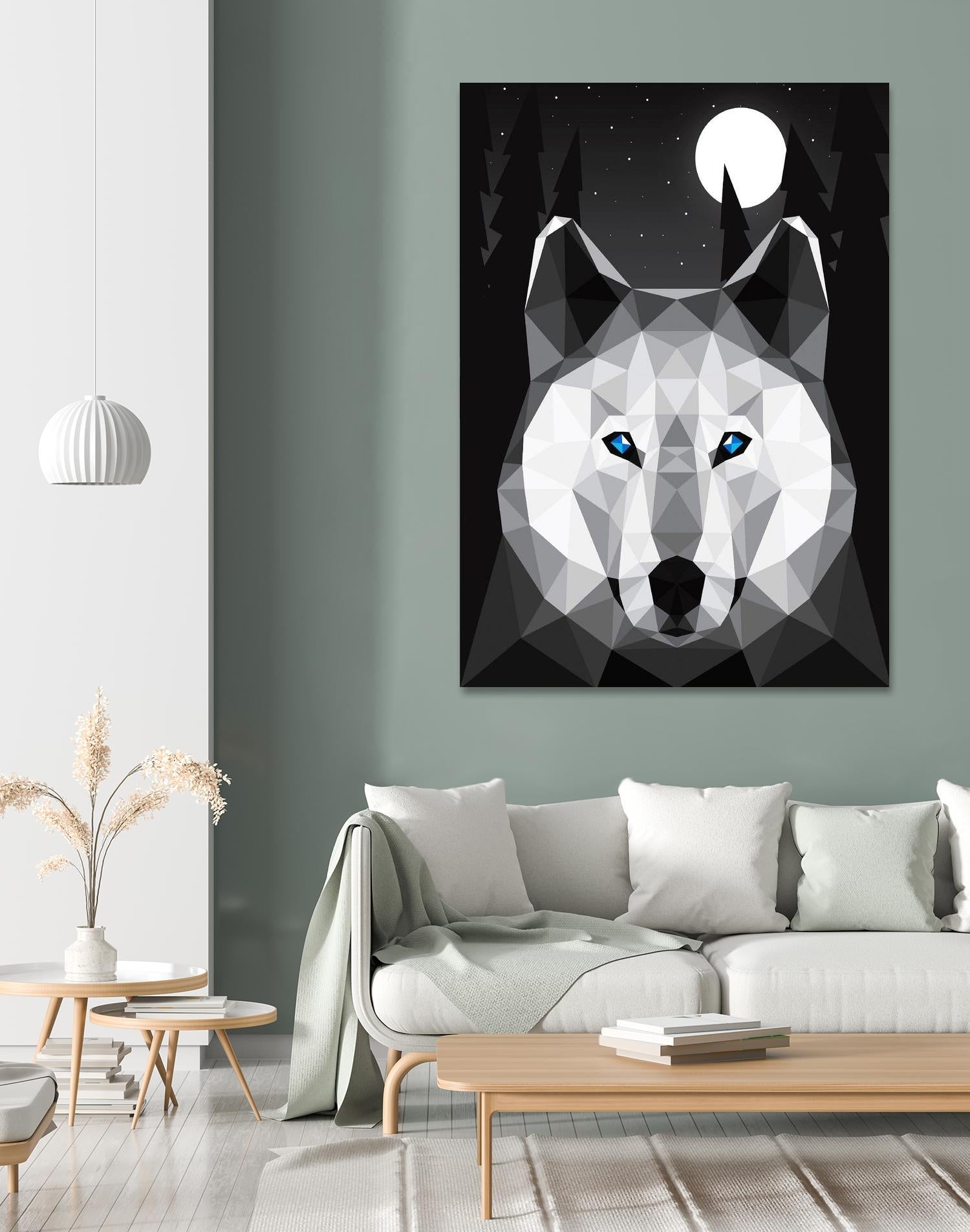 Tundra Wolf by Davies Babies on GIANT ART - multicolor animals; contemporary