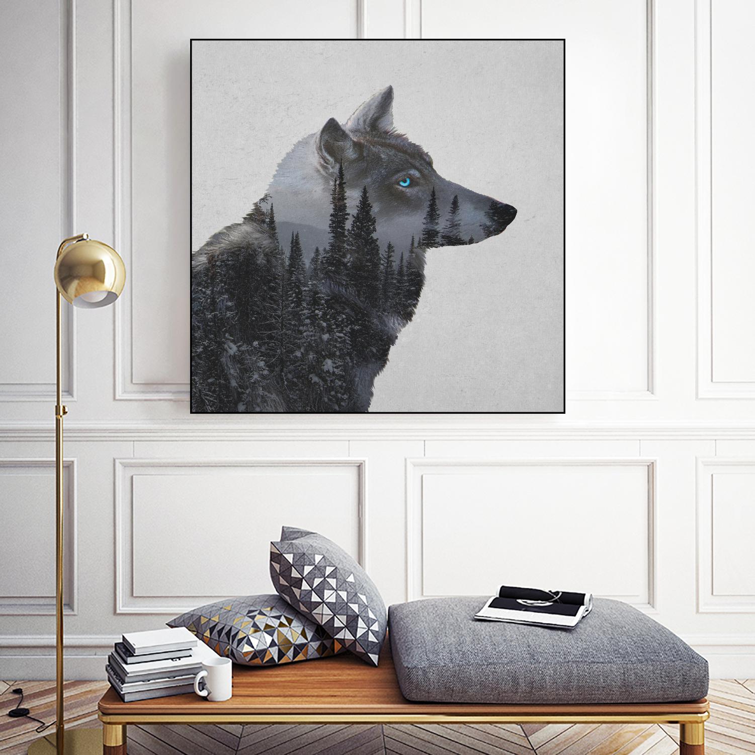 Winter Wolf by Davies Babies on GIANT ART - multicolor animals; contemporary