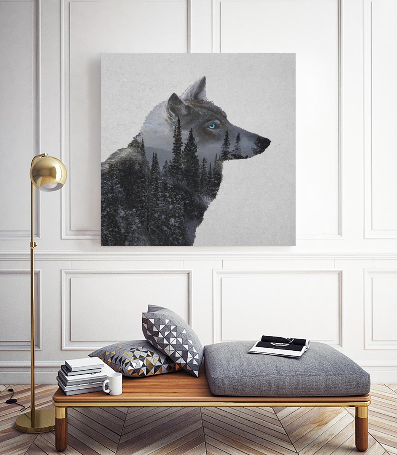 Winter Wolf by Davies Babies on GIANT ART - multicolor animals; contemporary