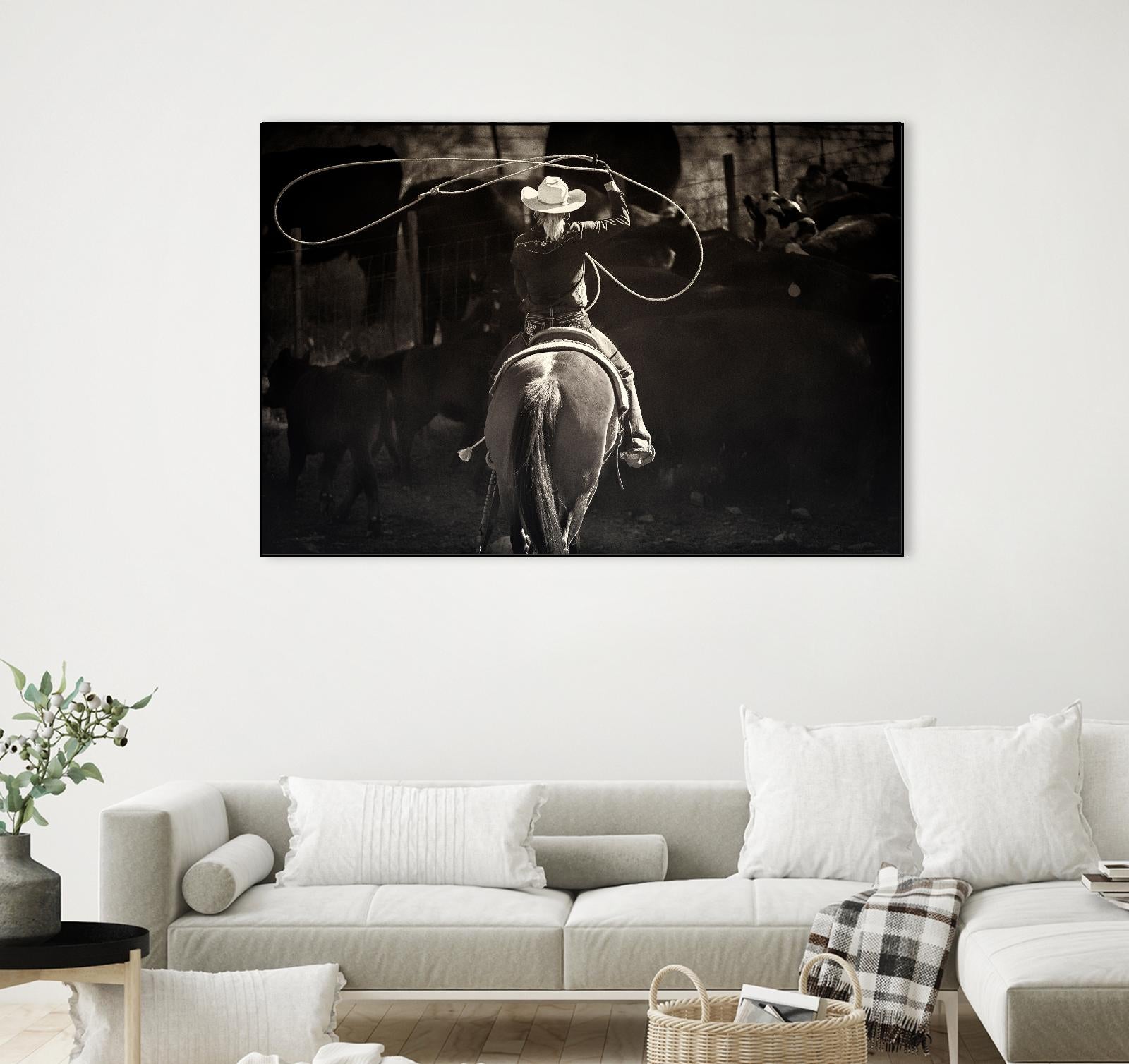 American Cowgirl by Lisa Dearing on GIANT ART - multicolor photography; animals; figurative