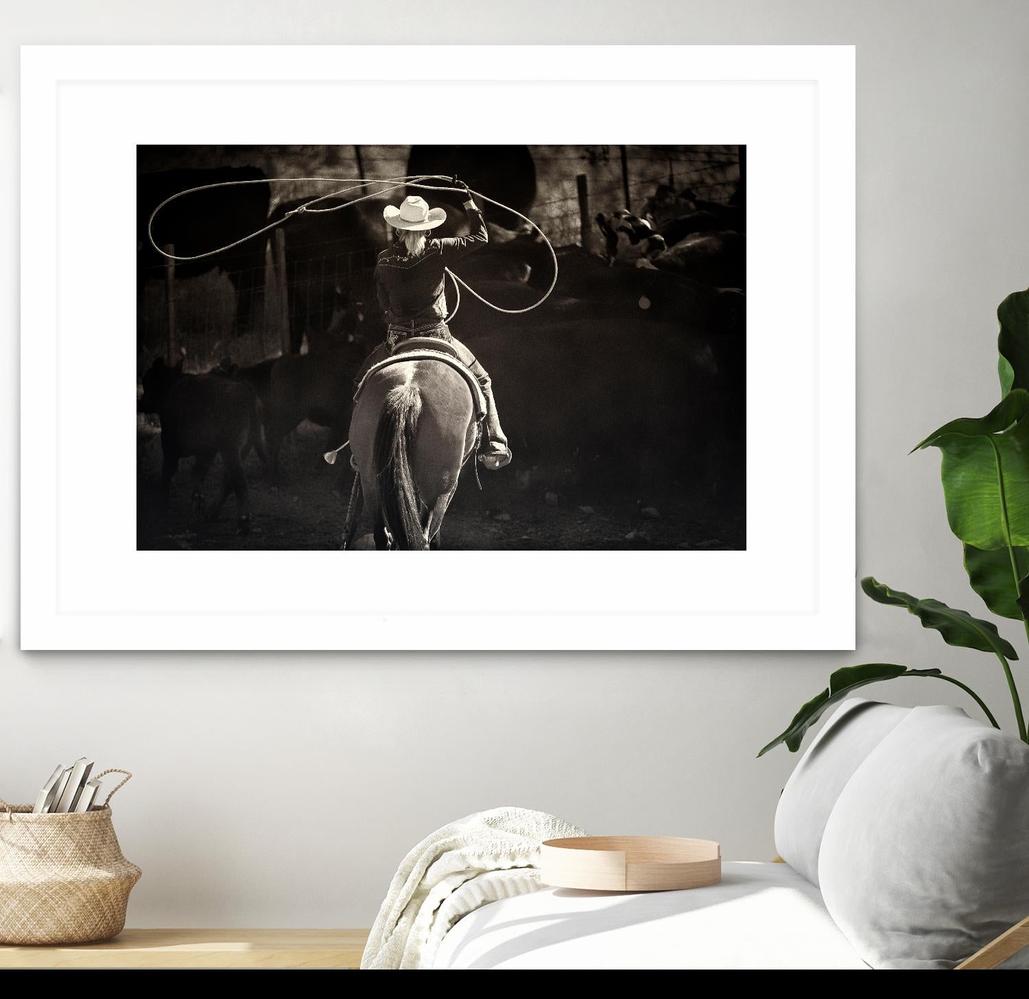 American Cowgirl by Lisa Dearing on GIANT ART - multicolor photography; animals; figurative