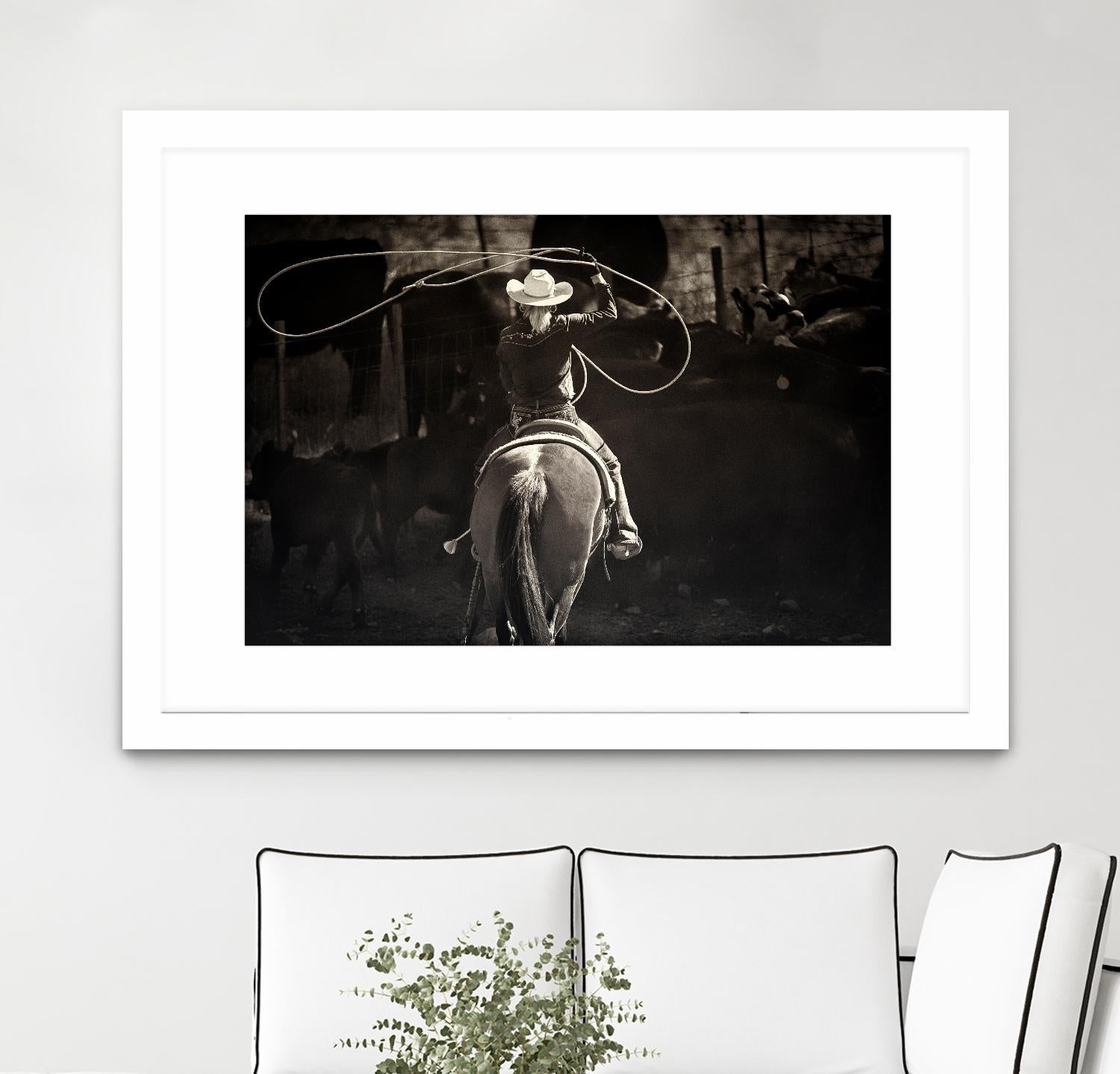 American Cowgirl by Lisa Dearing on GIANT ART - multicolor photography; animals; figurative