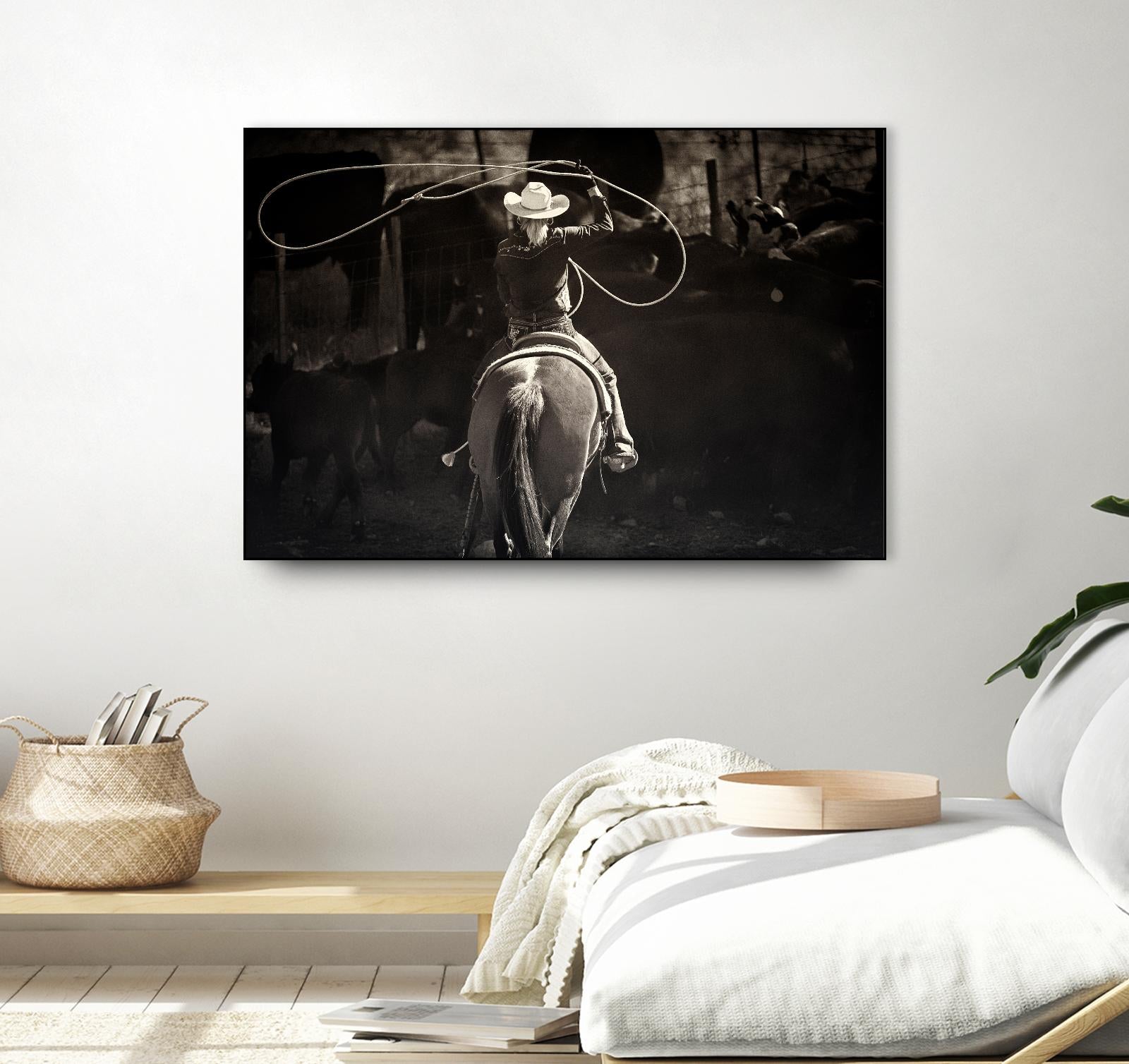 American Cowgirl by Lisa Dearing on GIANT ART - multicolor photography; animals; figurative