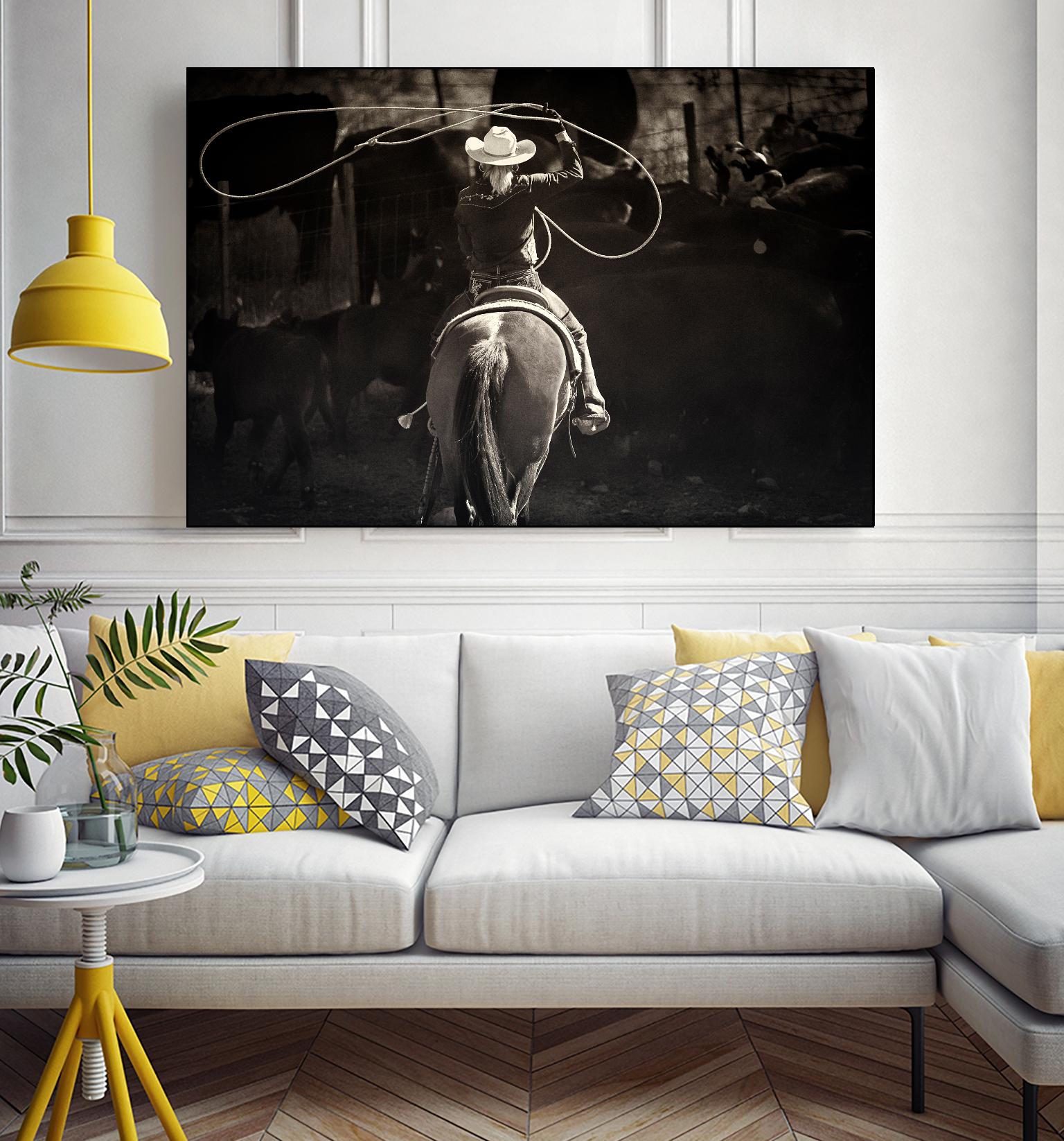 American Cowgirl by Lisa Dearing on GIANT ART - multicolor photography; animals; figurative