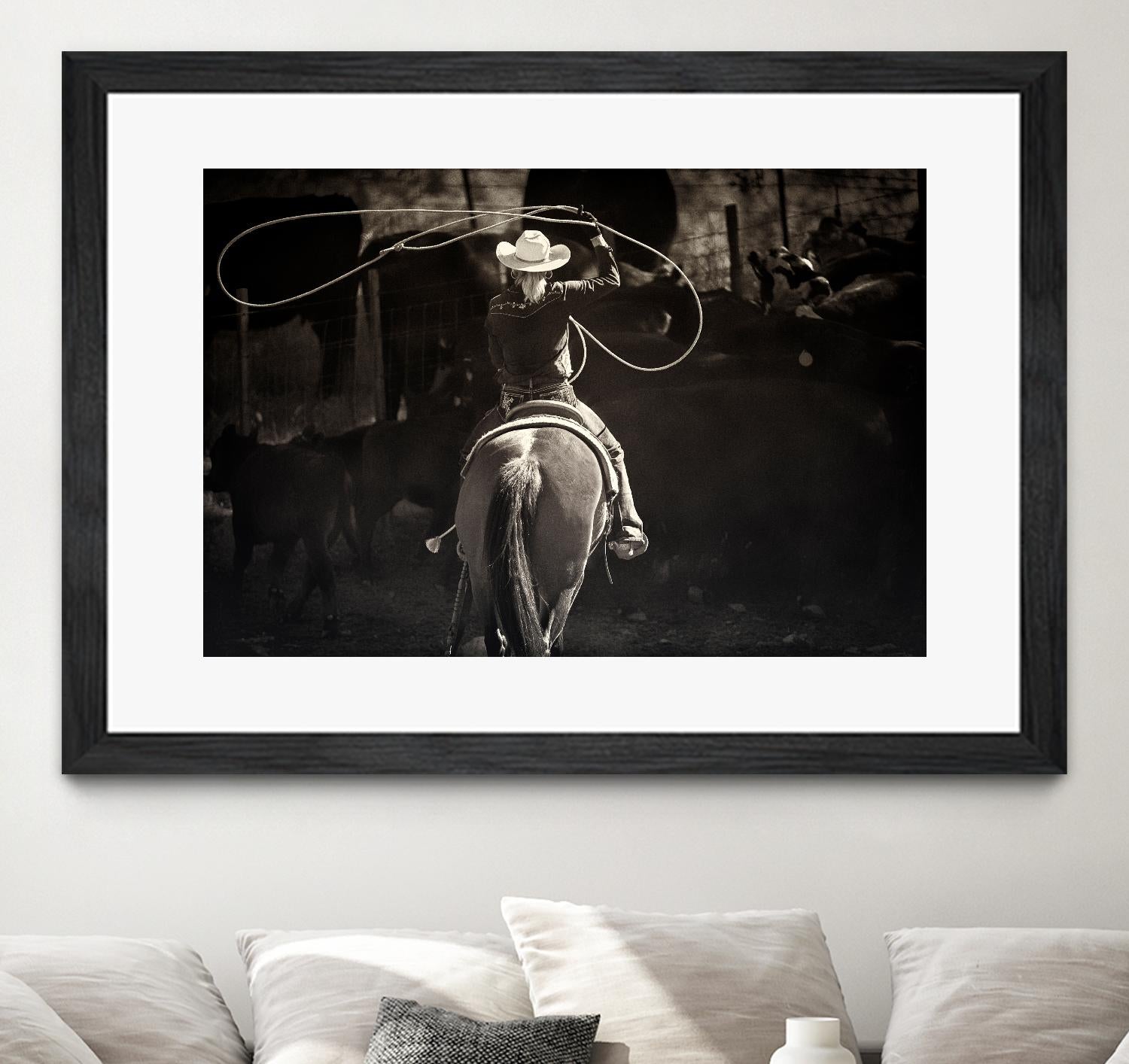 American Cowgirl by Lisa Dearing on GIANT ART - multicolor photography; animals; figurative