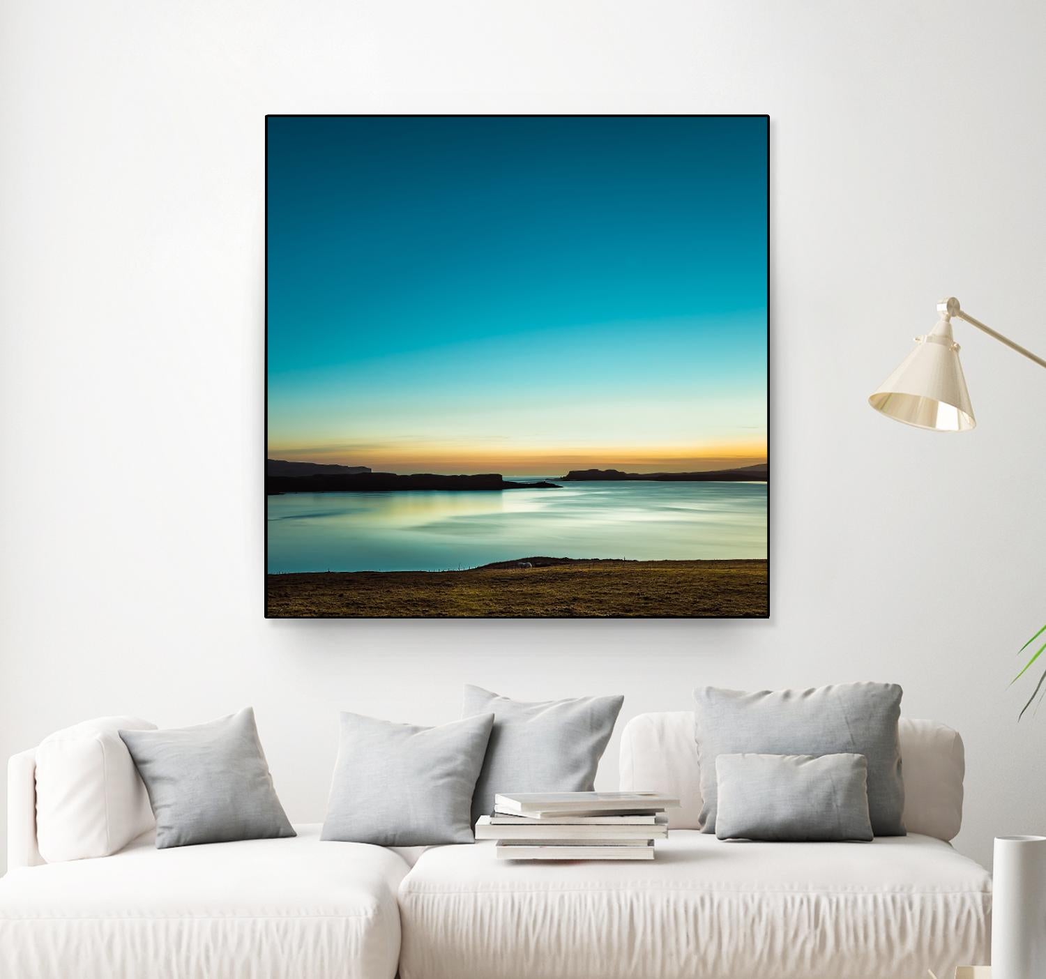Serenity Loch Harport by Lynne Douglas on GIANT ART - multicolor photography; coastal; landscapes