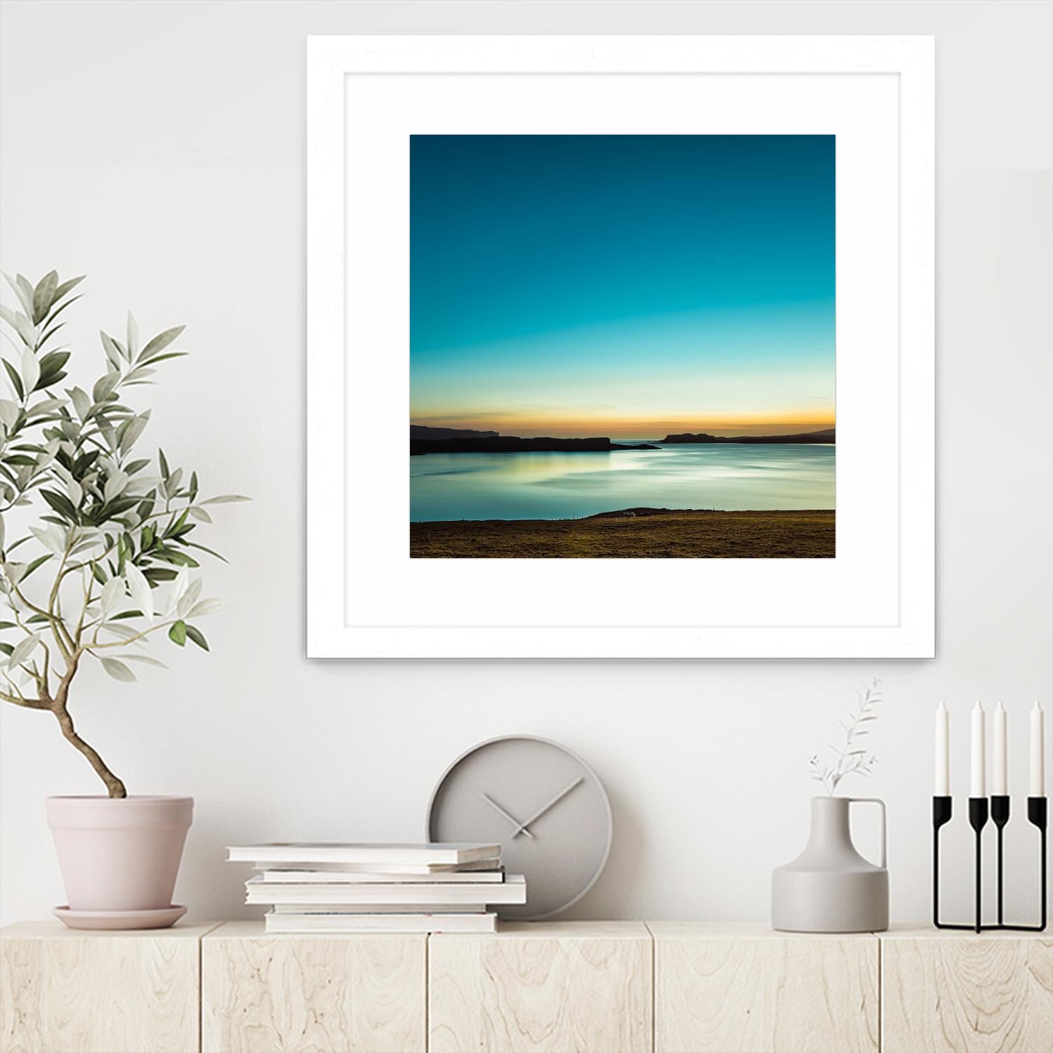 Serenity Loch Harport by Lynne Douglas on GIANT ART - multicolor photography; coastal; landscapes