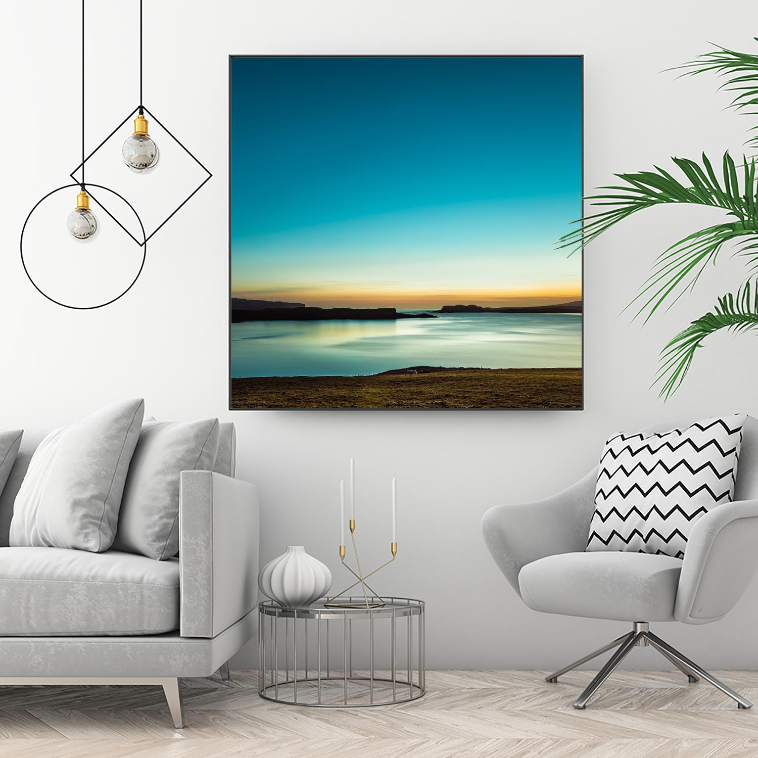 Serenity Loch Harport by Lynne Douglas on GIANT ART - multicolor photography; coastal; landscapes