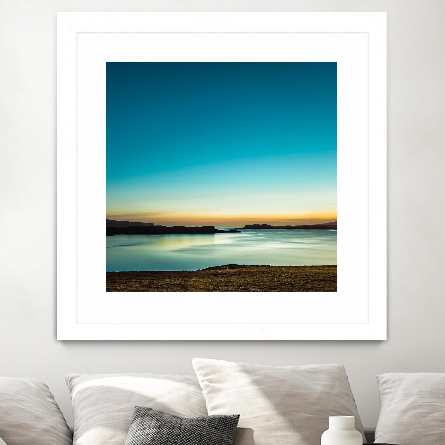 Serenity Loch Harport by Lynne Douglas on GIANT ART - multicolor photography; coastal; landscapes