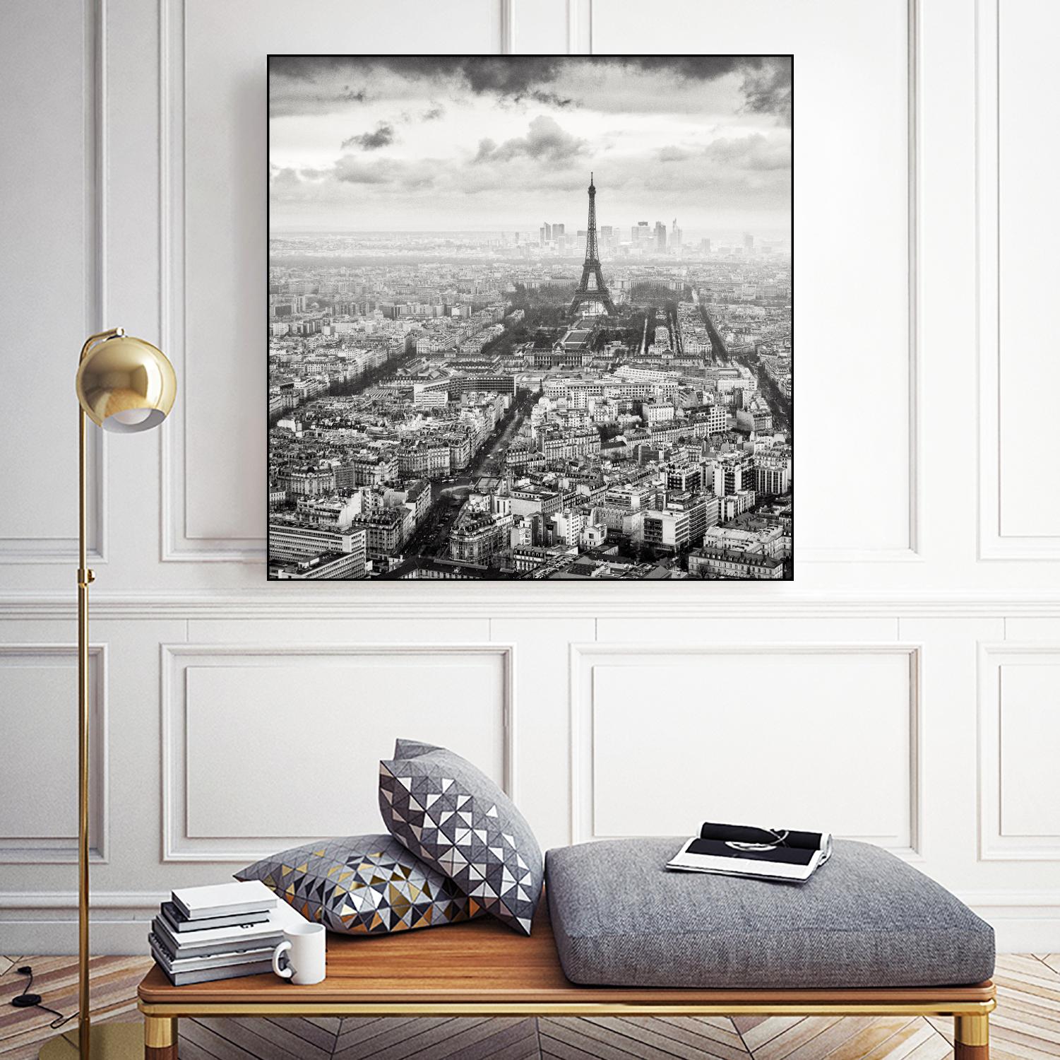 La Tour Eiffel et La Defense by Wilco Dragt on GIANT ART - multicolor photography; landscapes; people/places