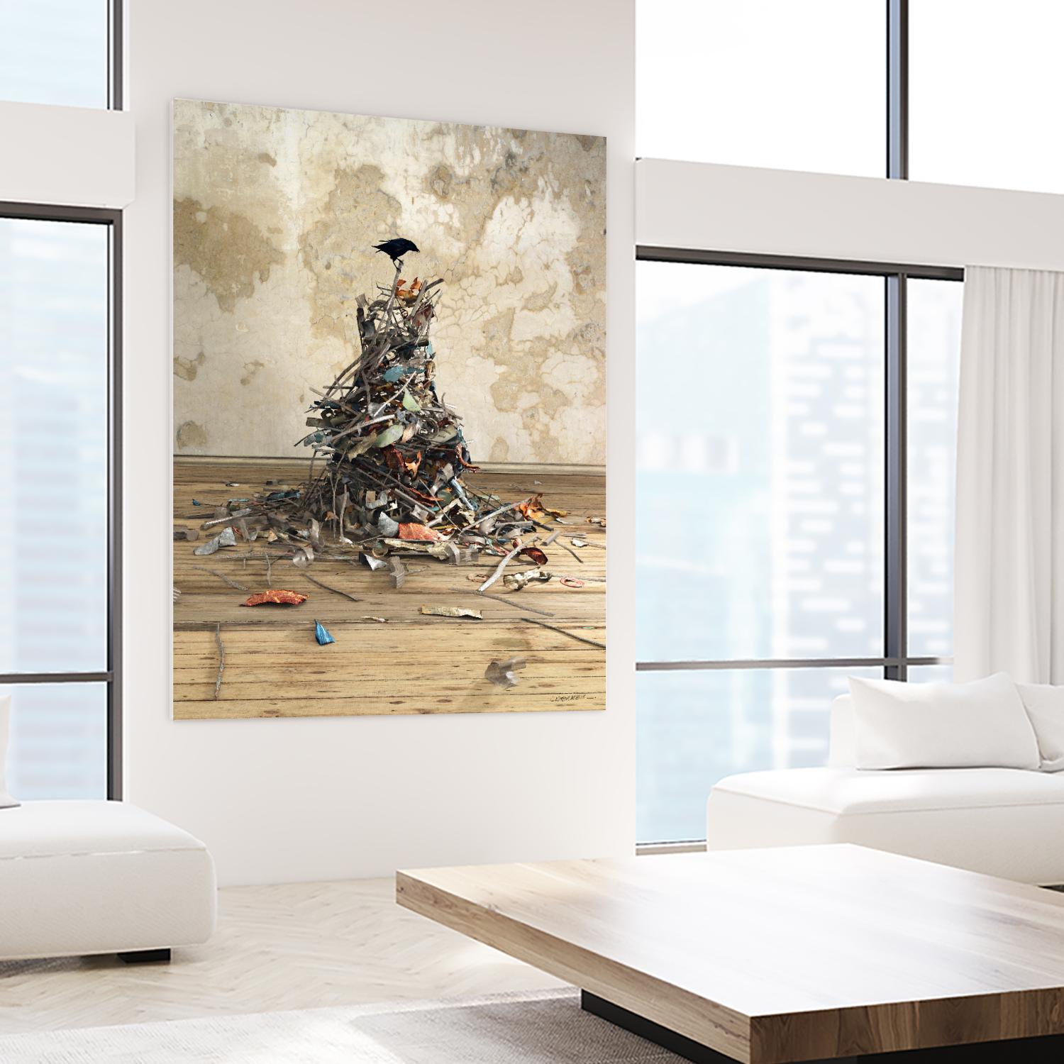 New Worth by Cynthia Decker on GIANT ART - multi contemporary, animals, urban/pop surrealism, birds