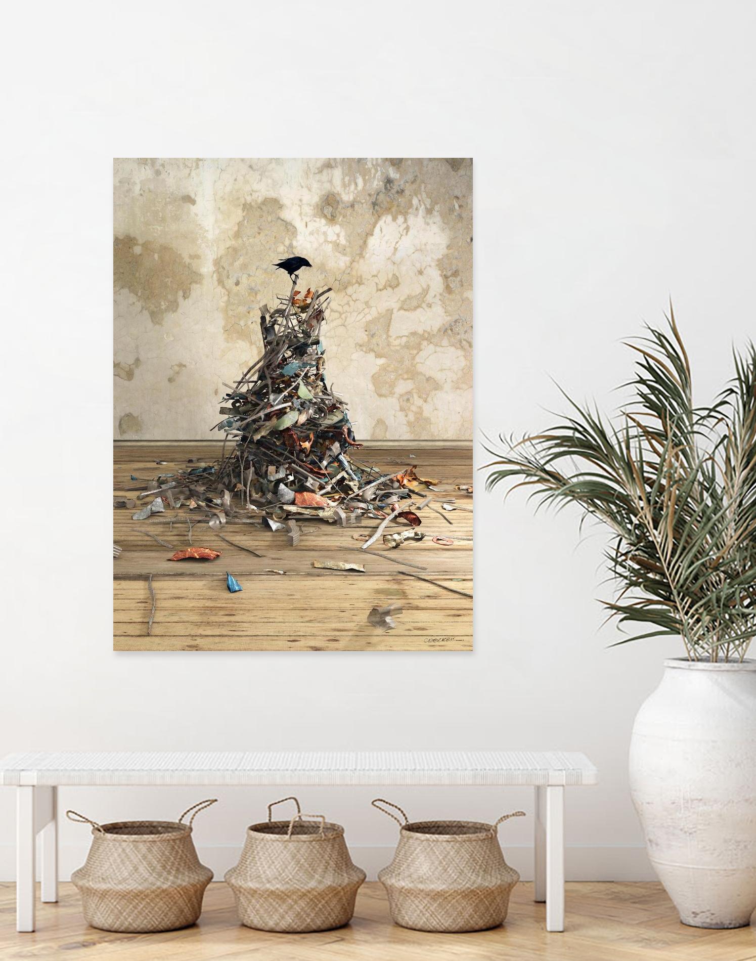 New Worth by Cynthia Decker on GIANT ART - multi contemporary, animals, urban/pop surrealism, birds