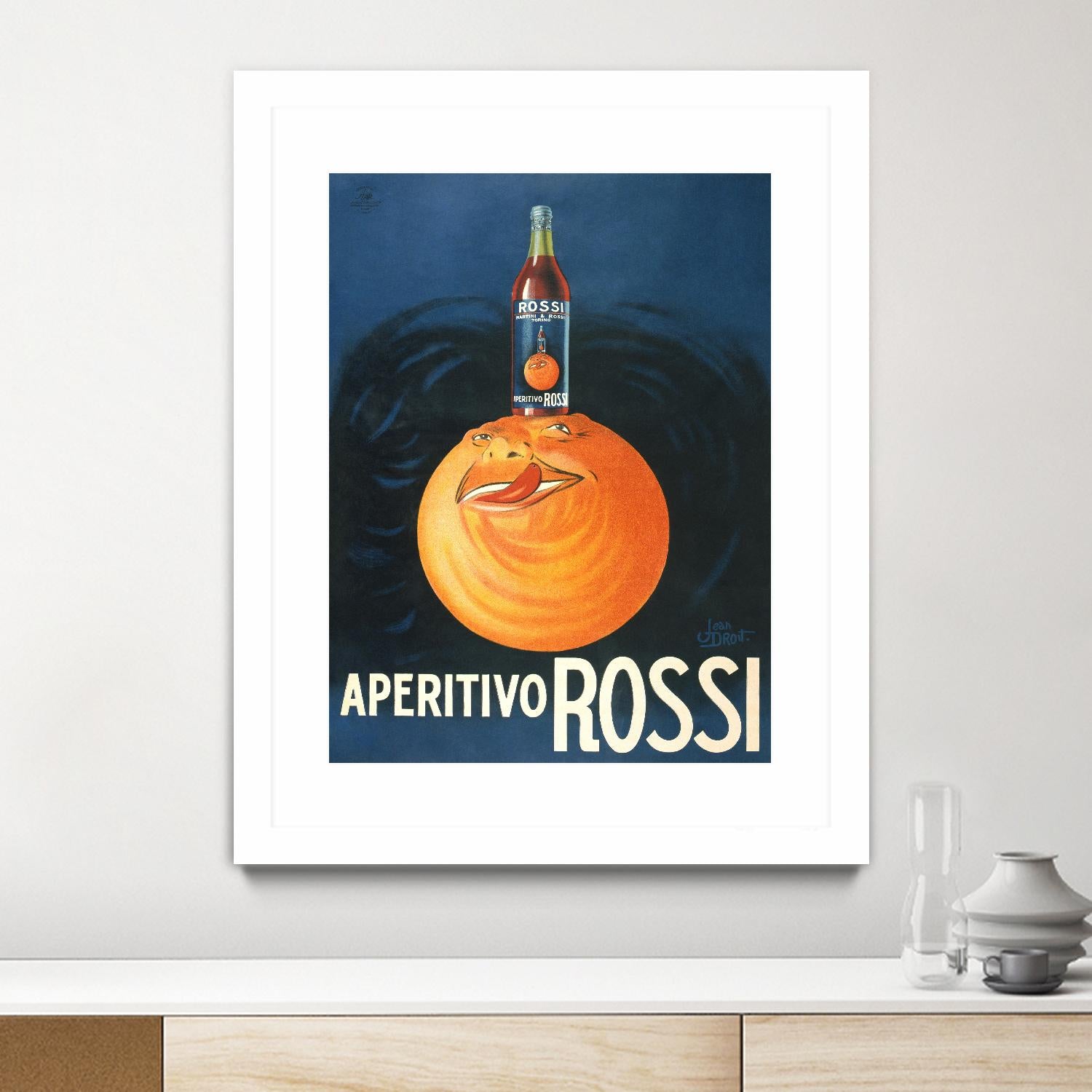 Aperitivo Rossi by Jean Droit on GIANT ART - vintage vintage
