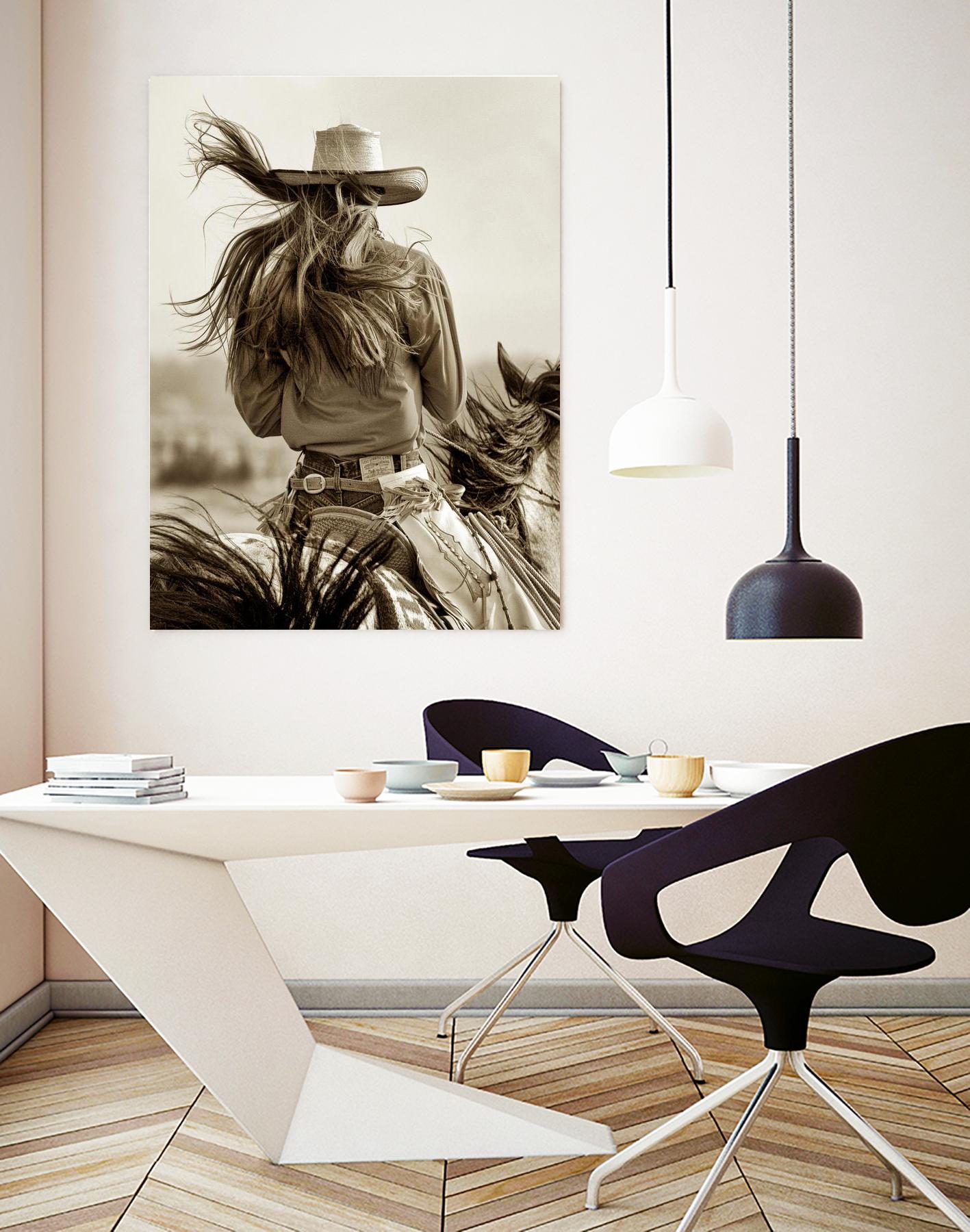 Cowgirl by Lisa Dearing on GIANT ART - beige country look