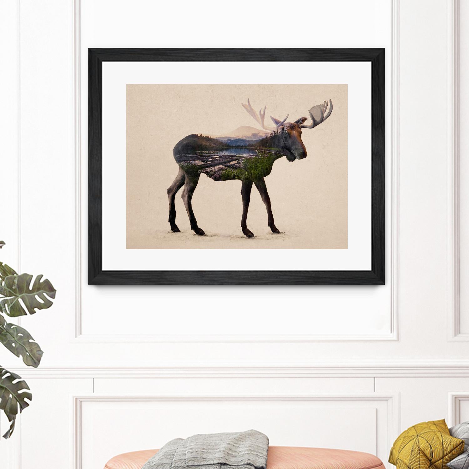 The Alaskan Bull Moose by Davies Babies on GIANT ART - multicolor animals; contemporary