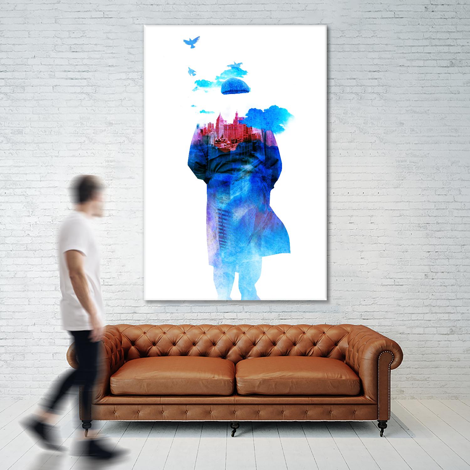 Get Away From Town by Robert Farkas on GIANT ART - white contemporary