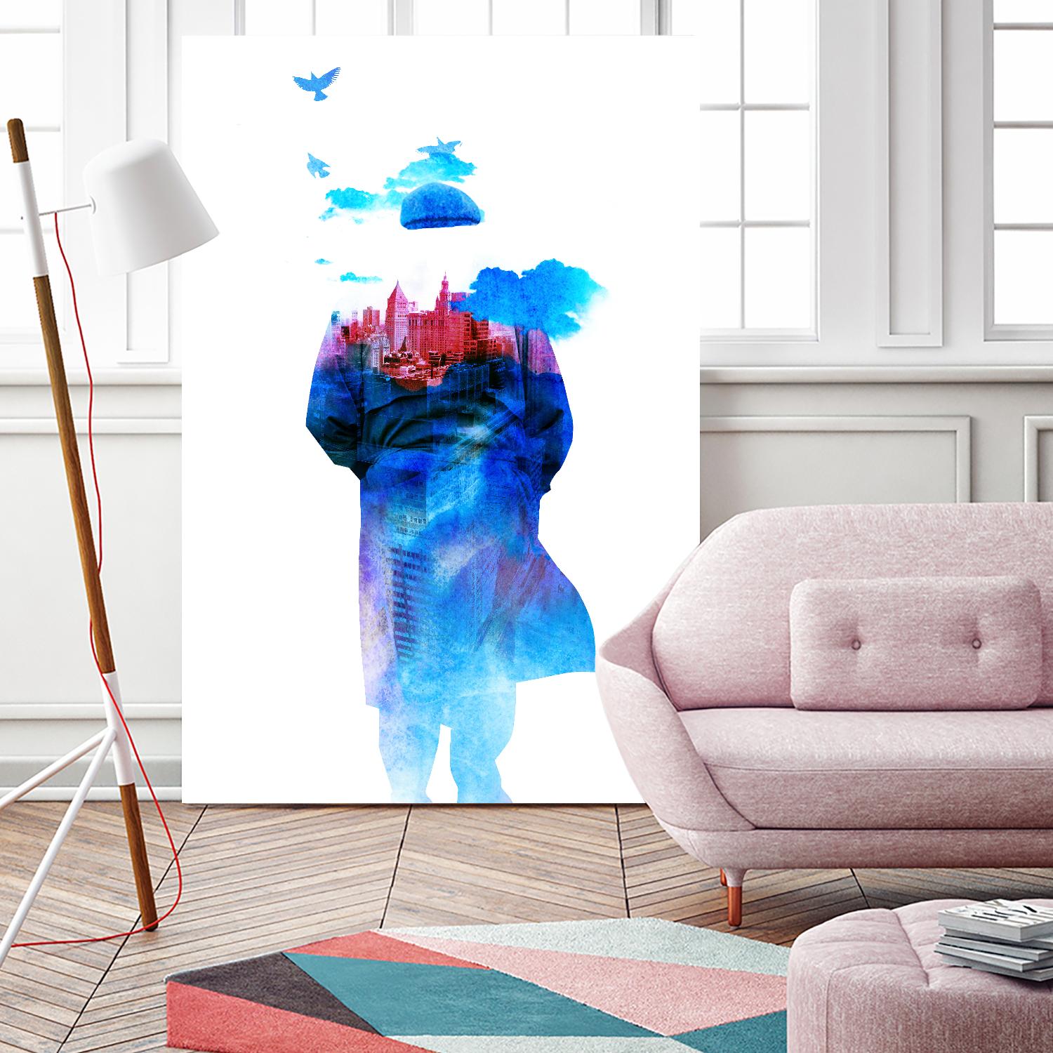 Get Away From Town by Robert Farkas on GIANT ART - white contemporary