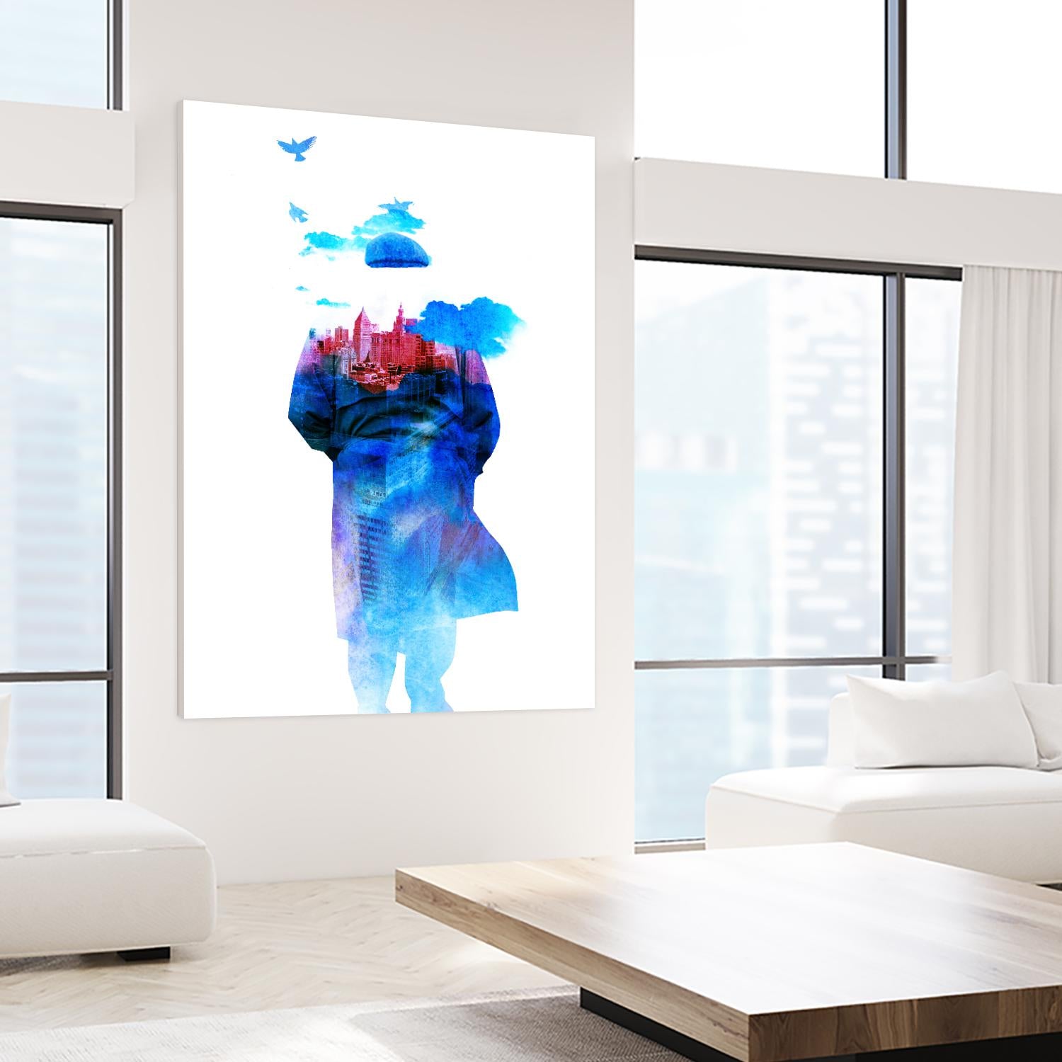 Get Away From Town by Robert Farkas on GIANT ART - white contemporary