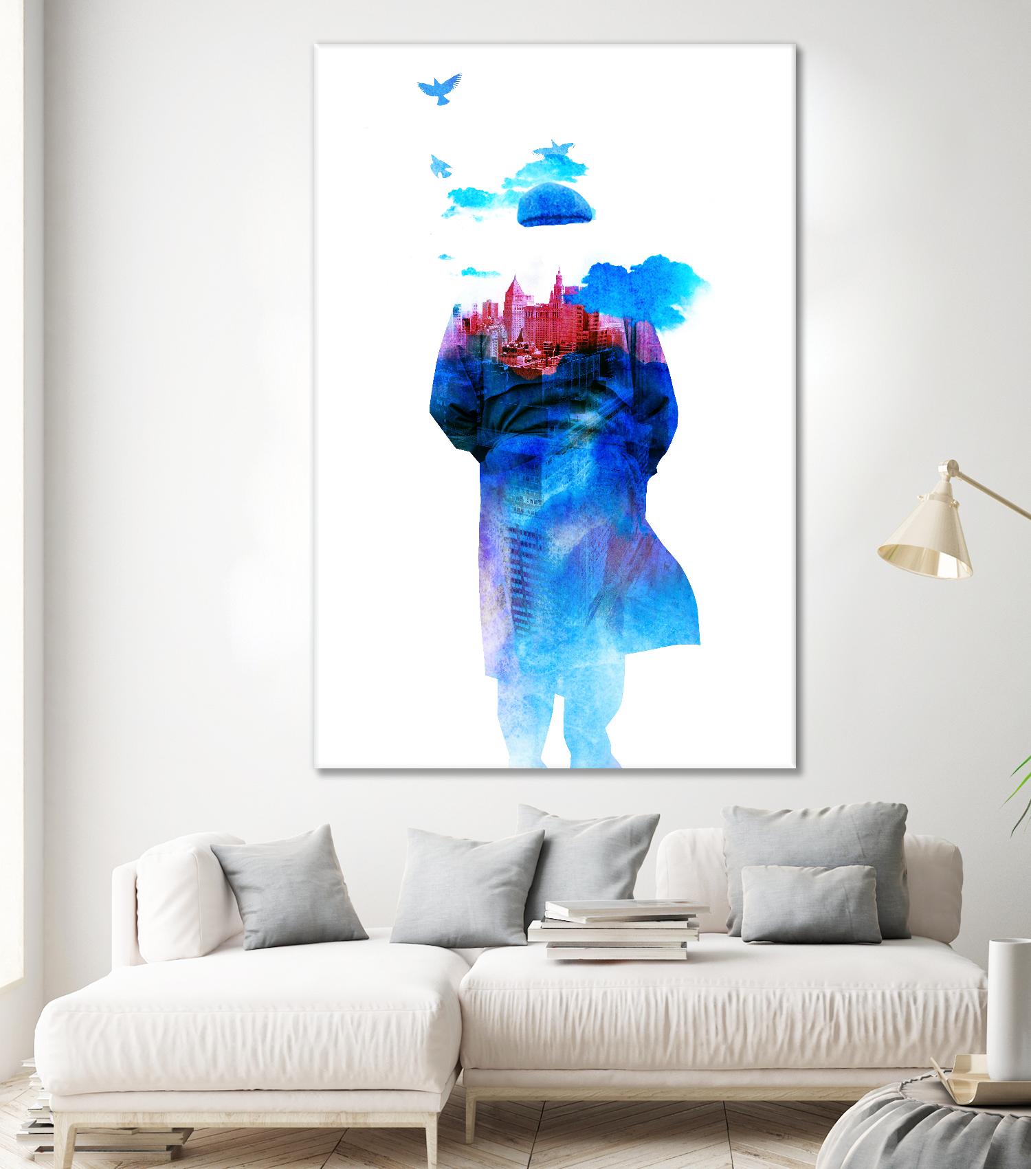 Get Away From Town by Robert Farkas on GIANT ART - white contemporary