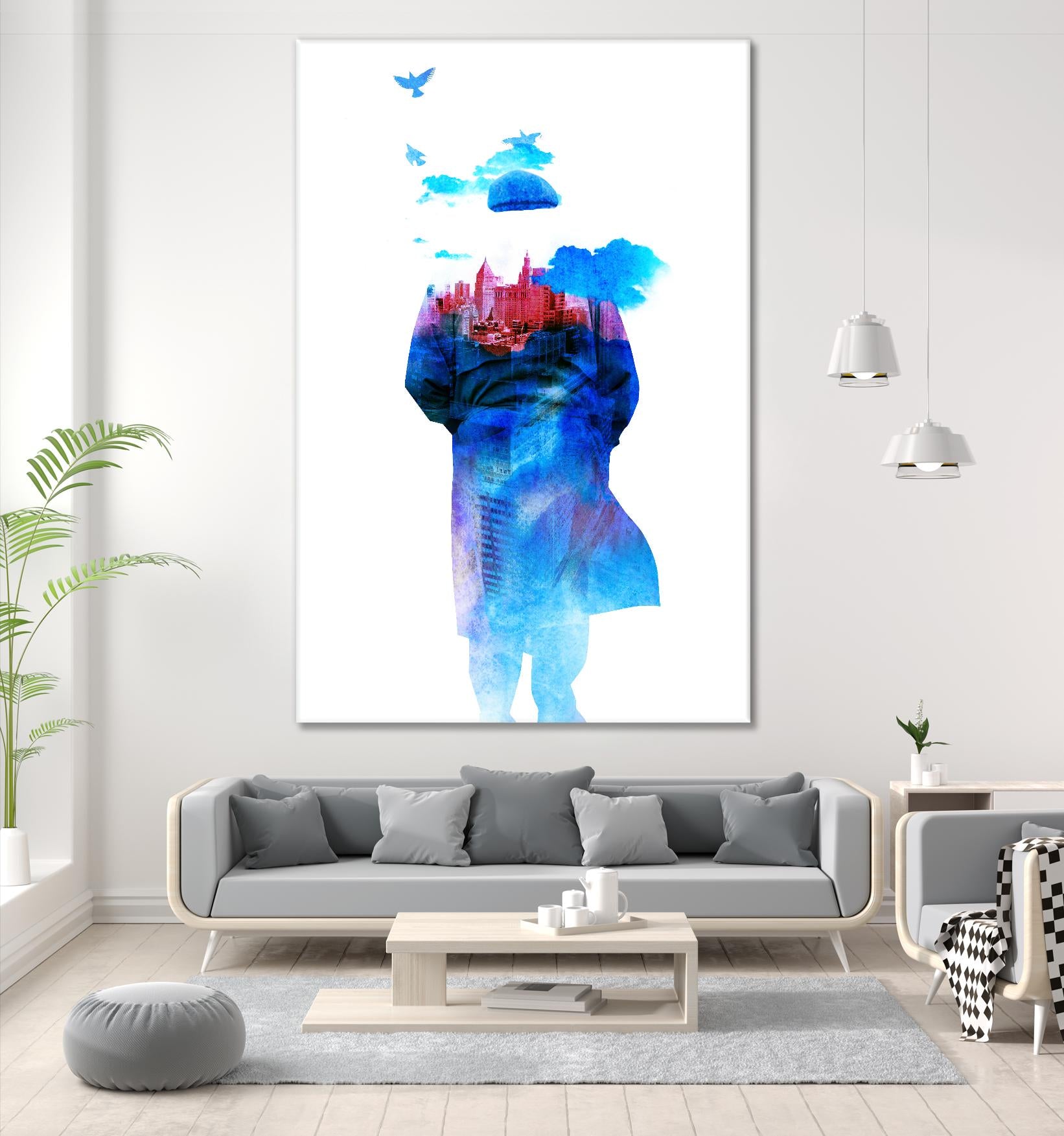 Get Away From Town by Robert Farkas on GIANT ART - white contemporary