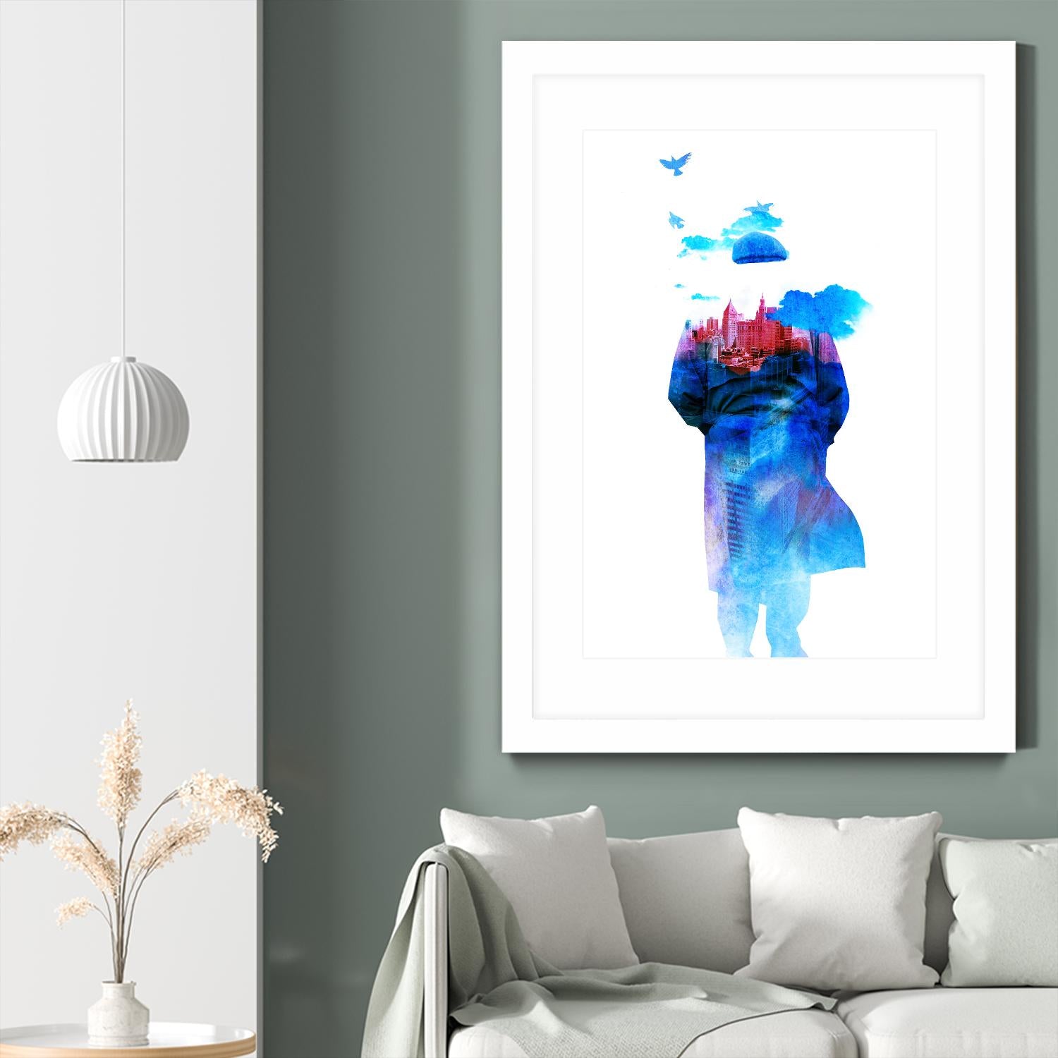 Get Away From Town by Robert Farkas on GIANT ART - white contemporary