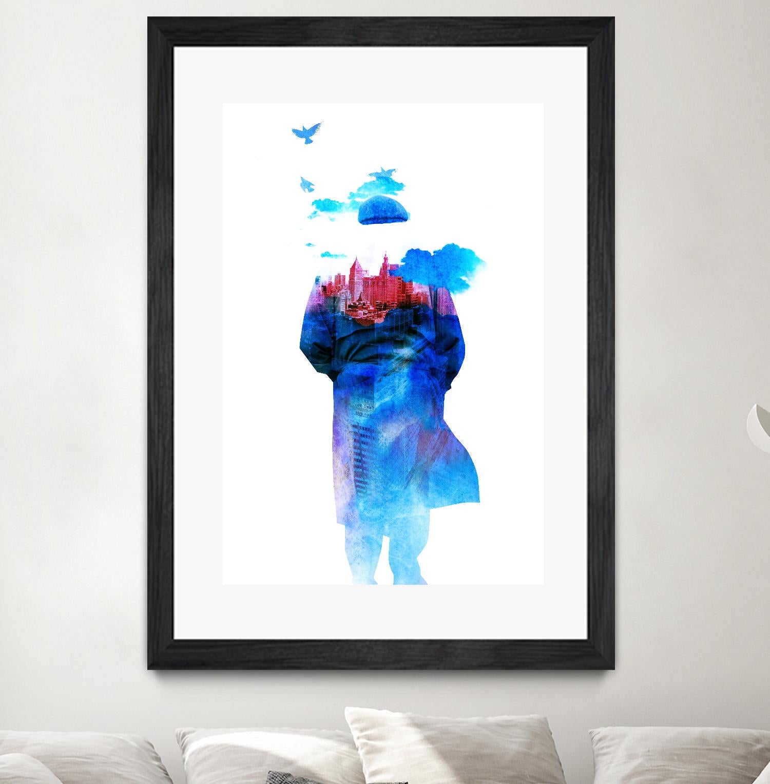 Get Away From Town by Robert Farkas on GIANT ART - white contemporary
