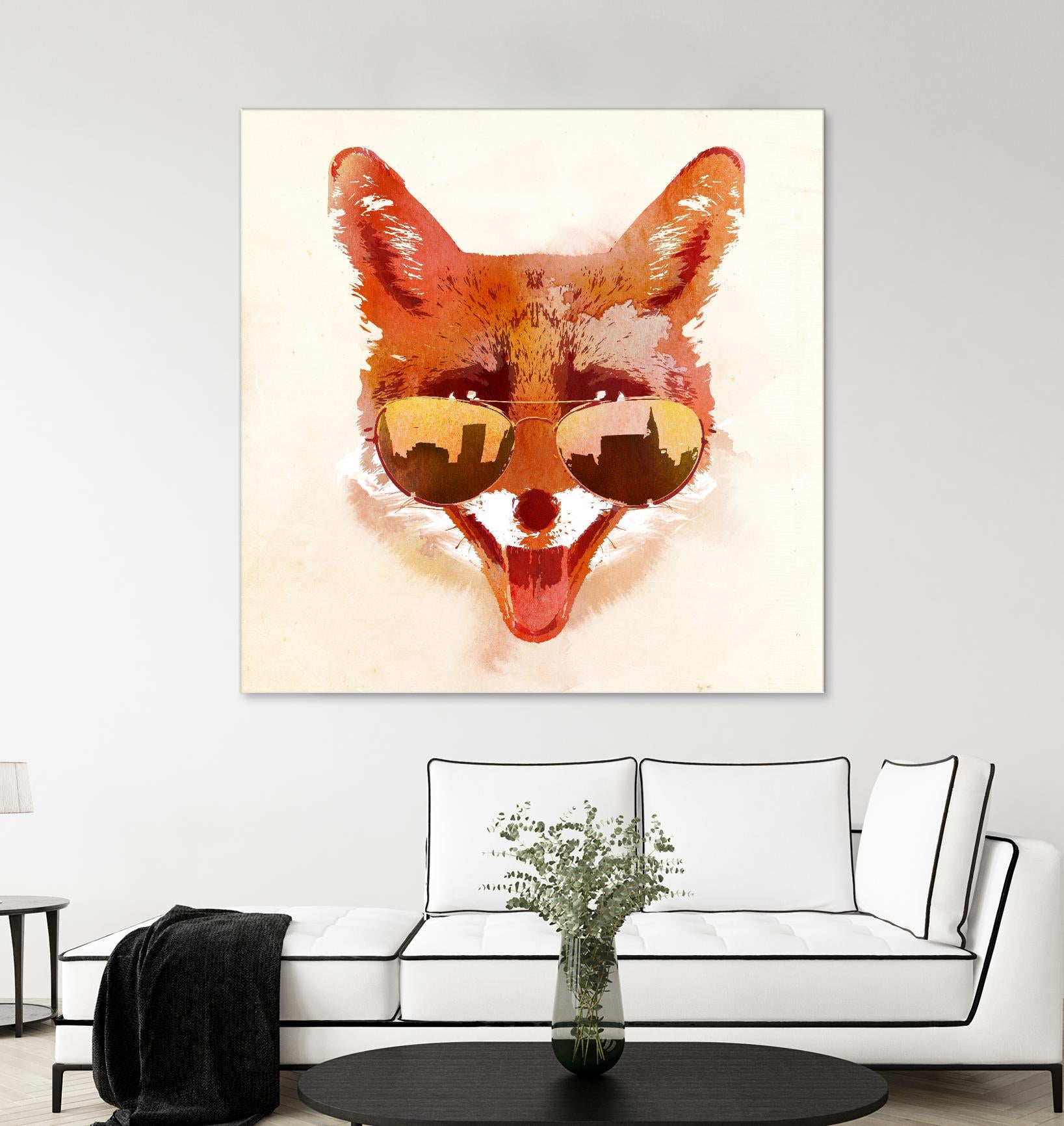 Big Town Fox by Robert Farkas on GIANT ART - beige animals
