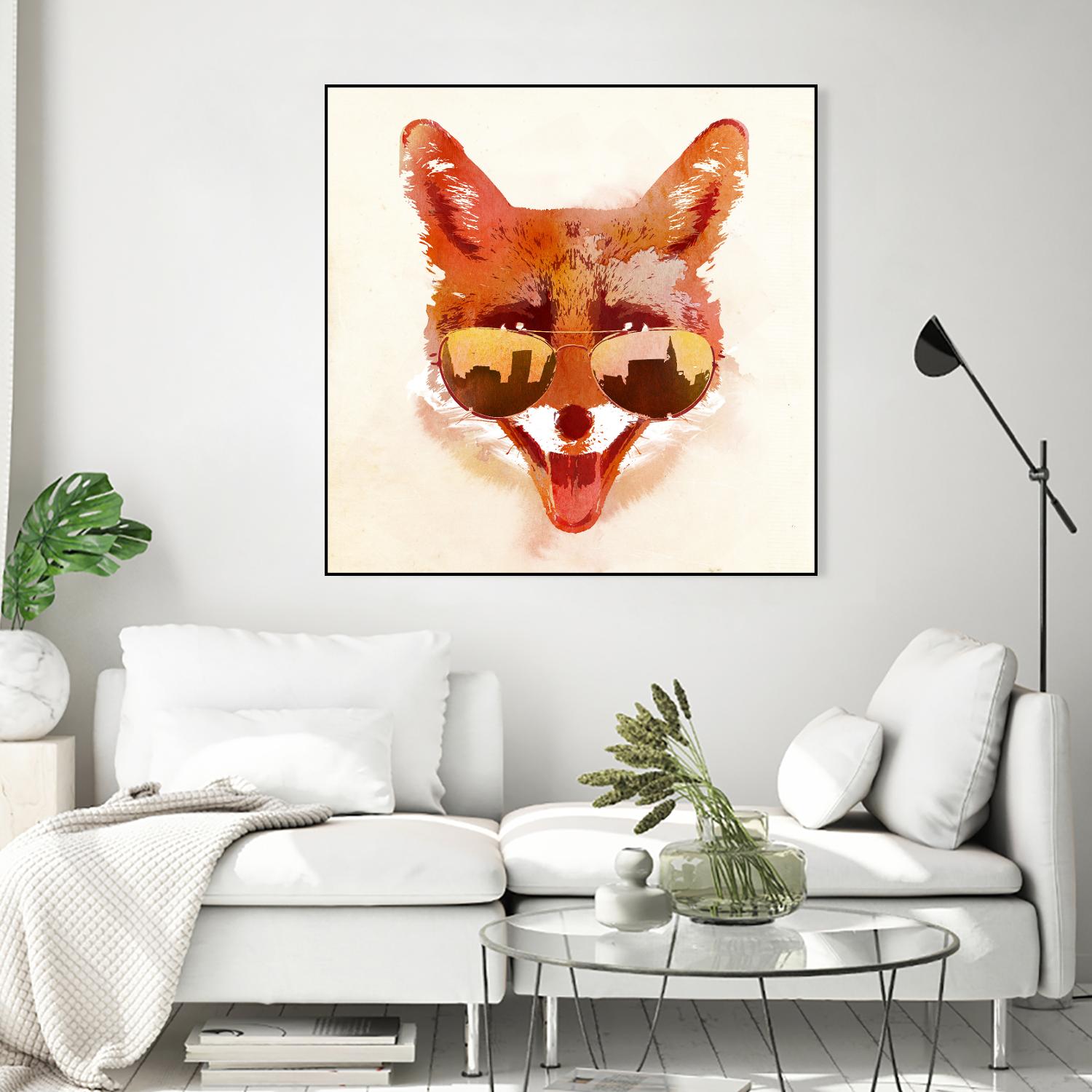 Big Town Fox by Robert Farkas on GIANT ART - beige animals