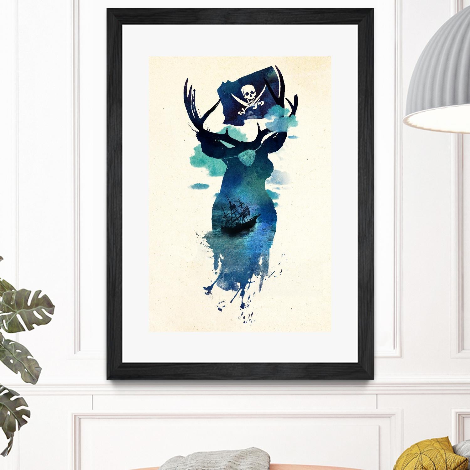 Captain Hook by Robert Farkas on GIANT ART - beige city scene