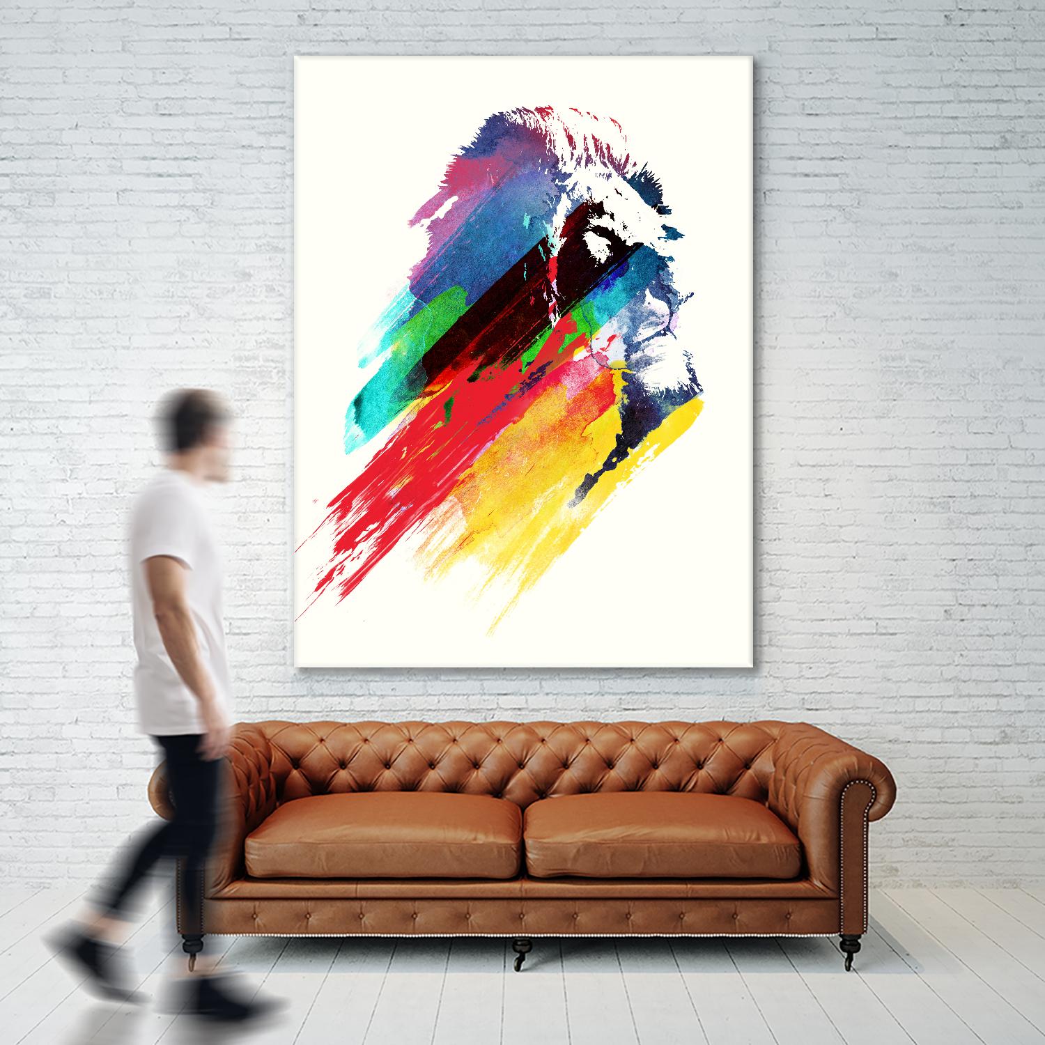 Our Hero by Robert Farkas on GIANT ART - blue animals