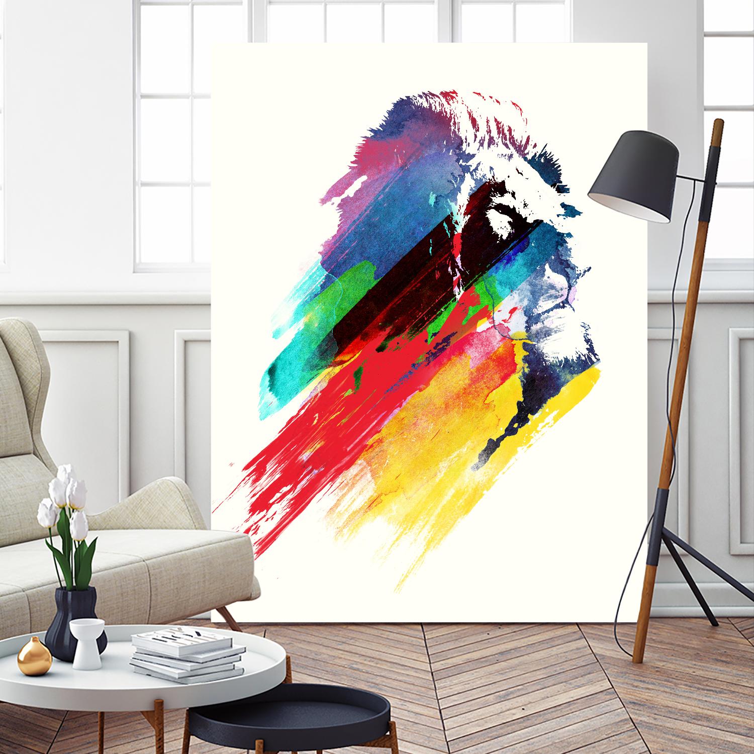 Our Hero by Robert Farkas on GIANT ART - blue animals