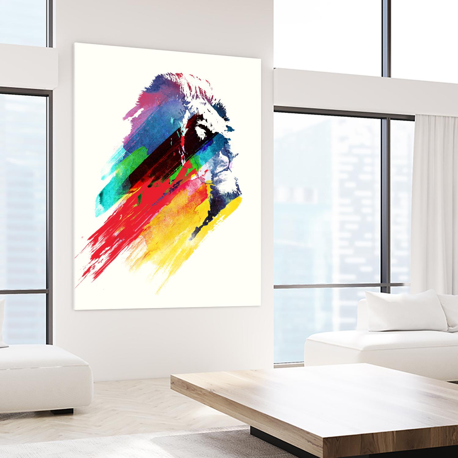 Our Hero by Robert Farkas on GIANT ART - blue animals