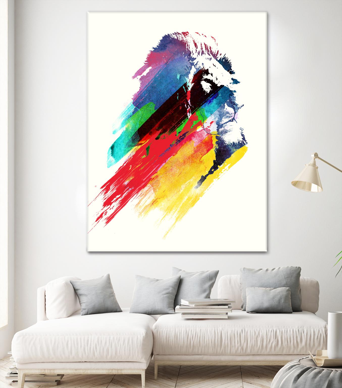 Our Hero by Robert Farkas on GIANT ART - blue animals