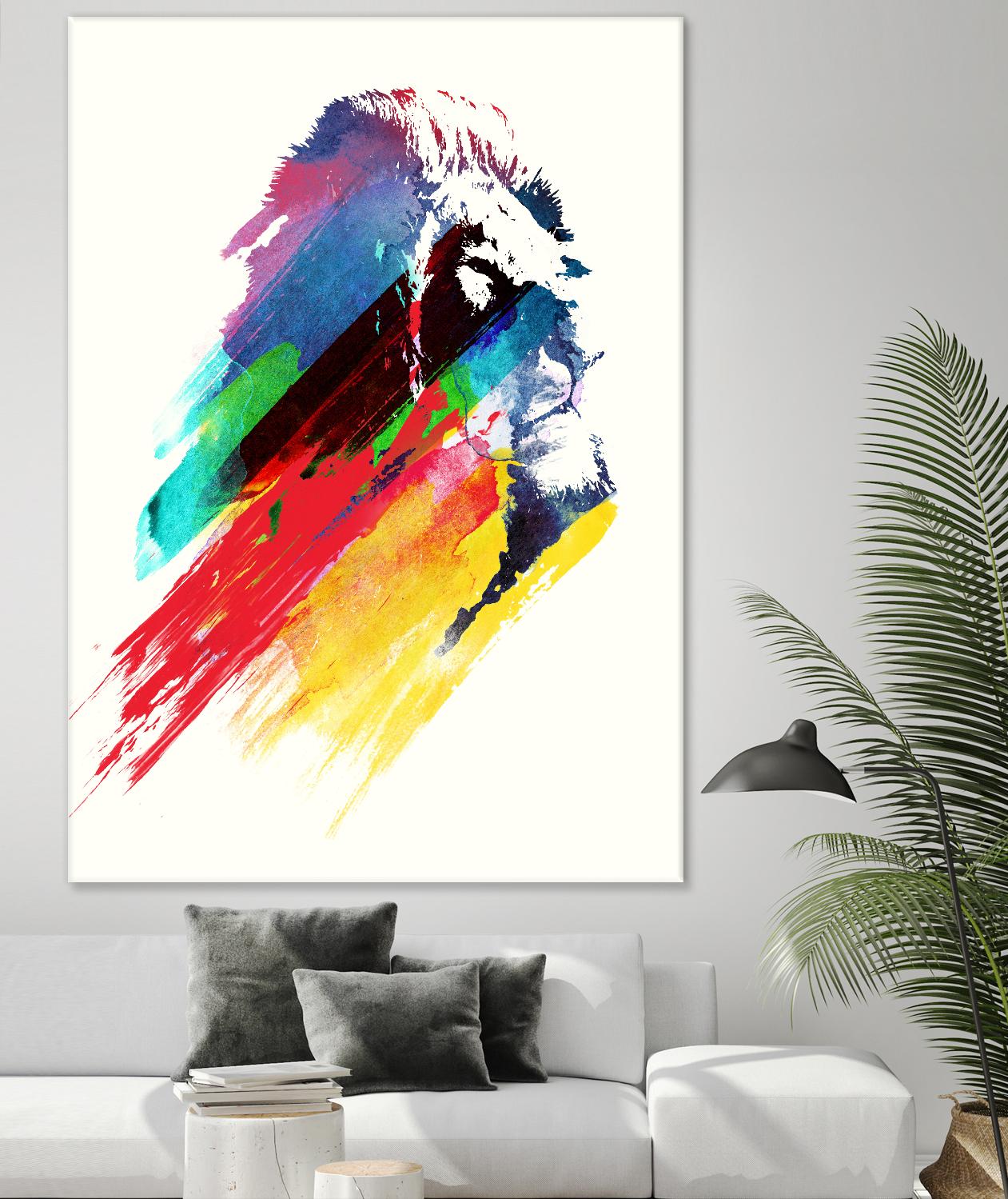 Our Hero by Robert Farkas on GIANT ART - blue animals