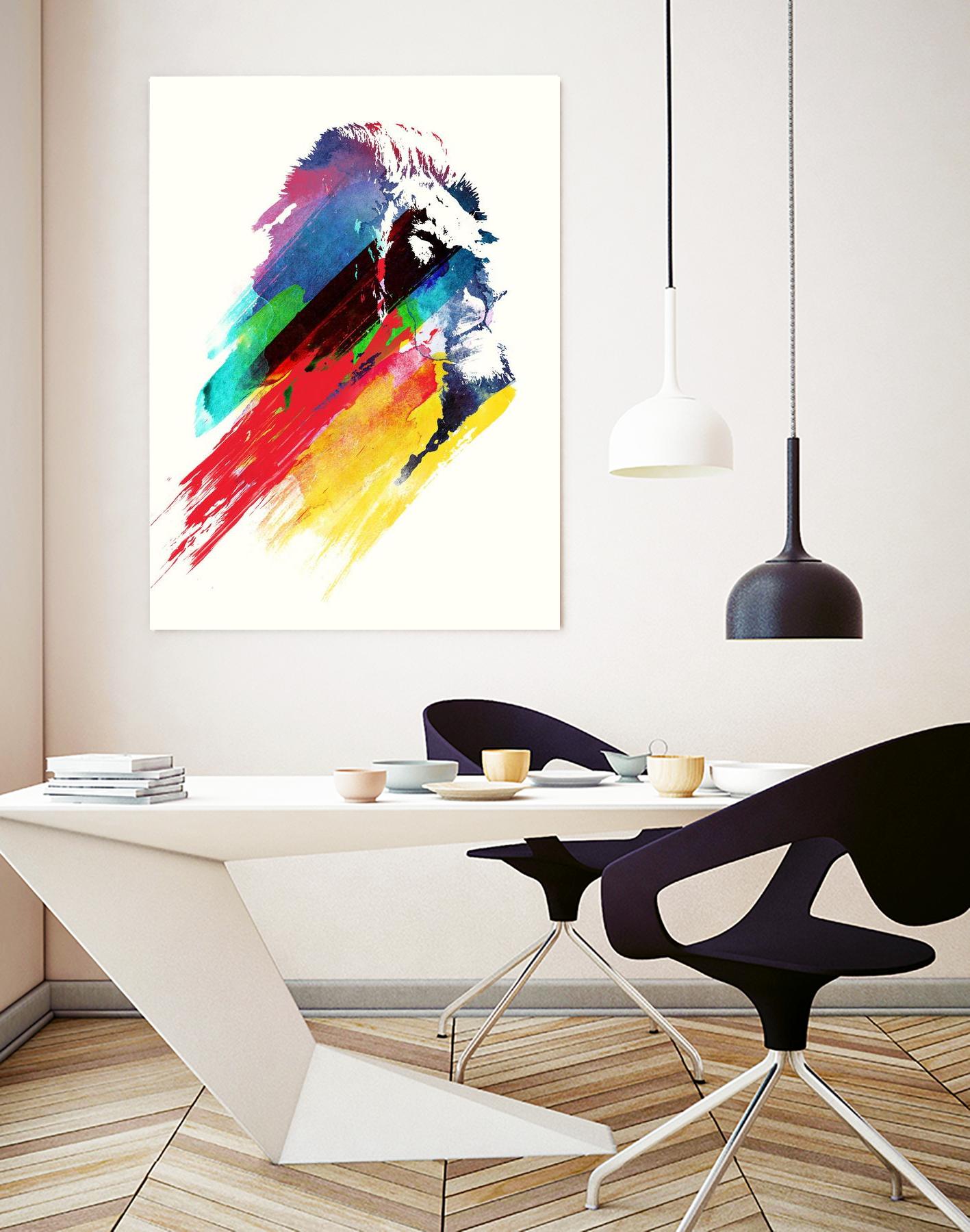 Our Hero by Robert Farkas on GIANT ART - blue animals