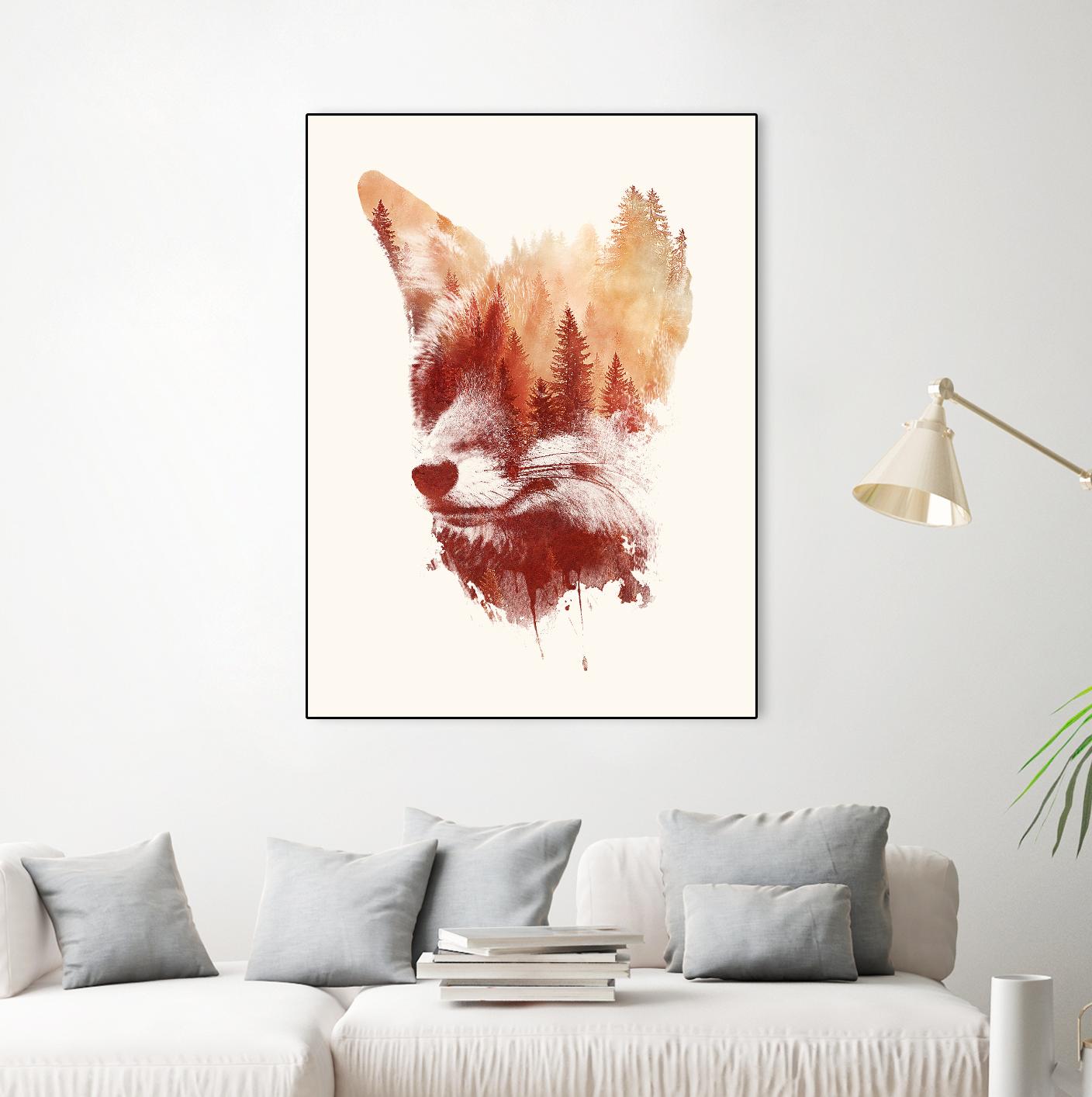 Blind Fox by Robert Farkas on GIANT ART - orange animals