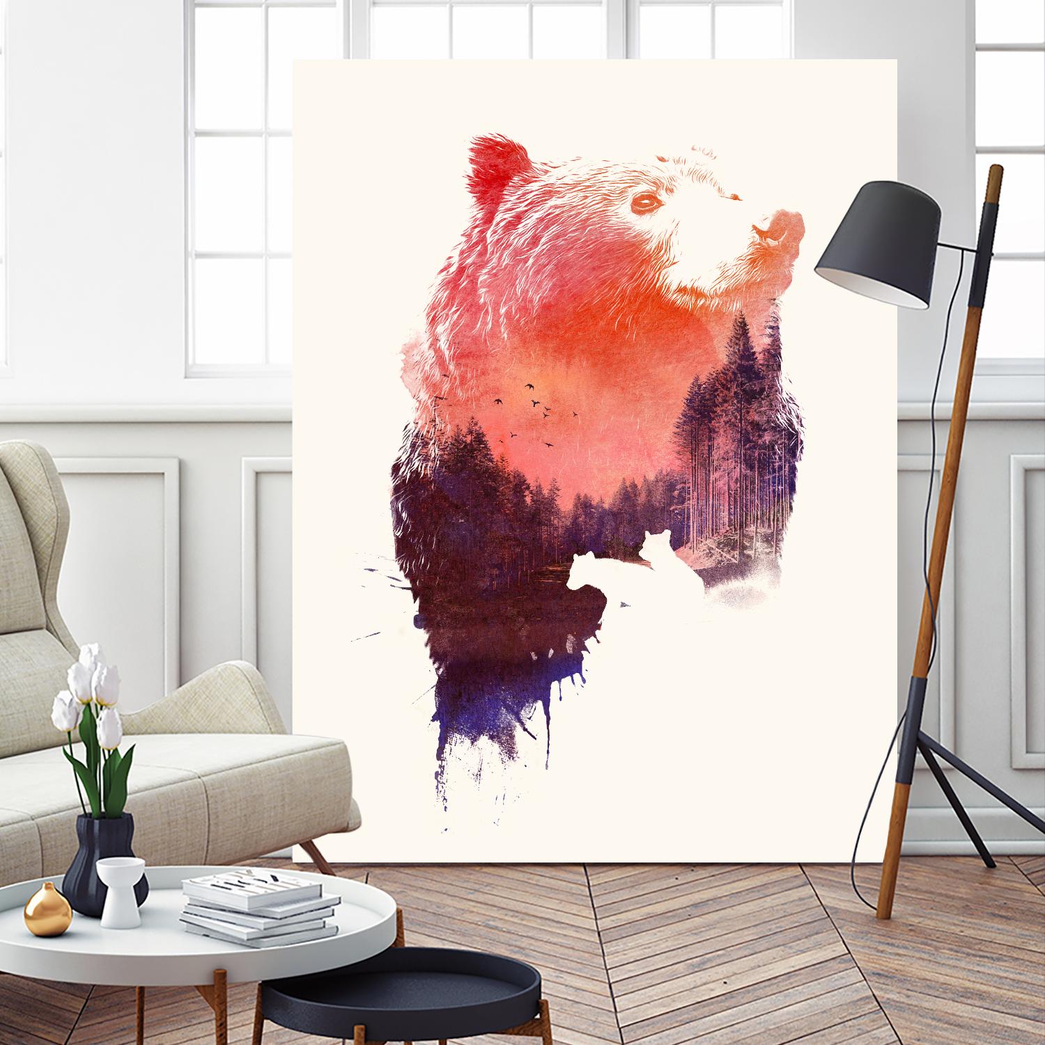 Love Forever by Robert Farkas on GIANT ART - purple animals