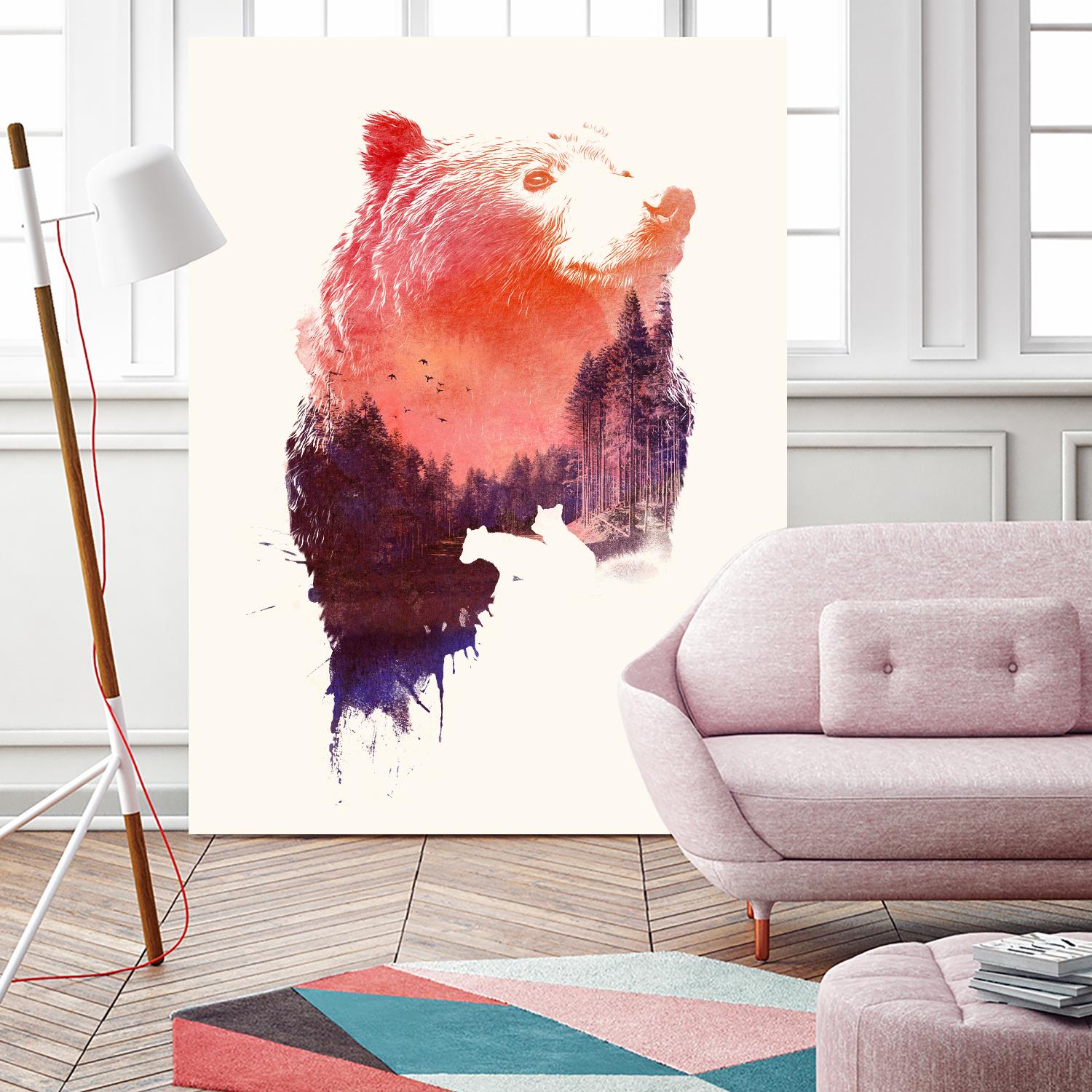 Love Forever by Robert Farkas on GIANT ART - purple animals
