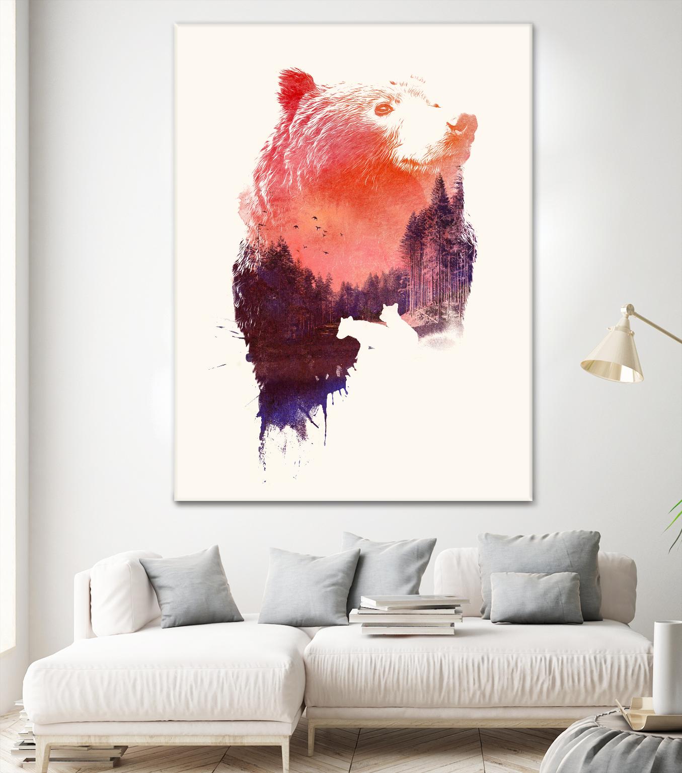 Love Forever by Robert Farkas on GIANT ART - purple animals